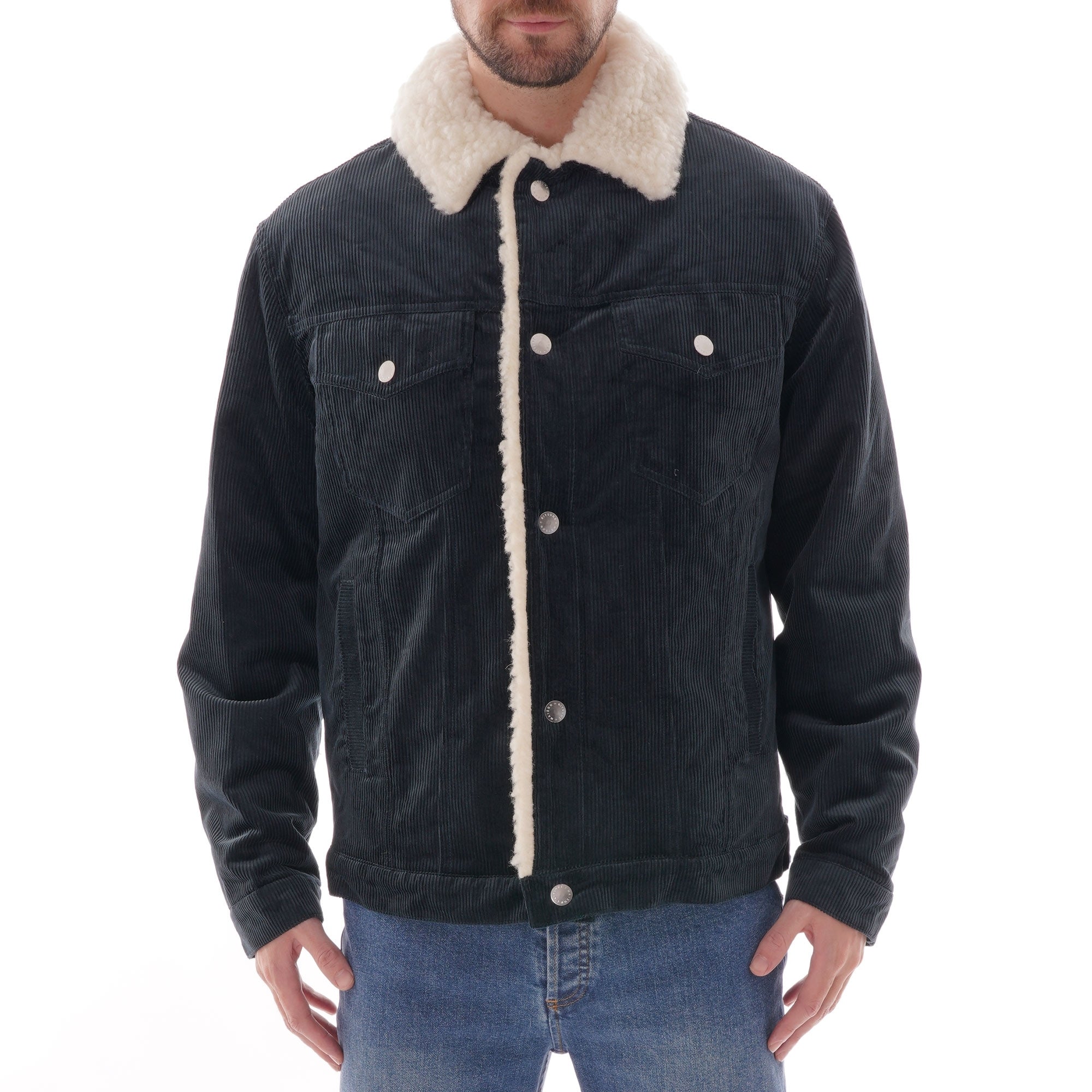 Maison Kitsune Trucker Jacket - Petrol