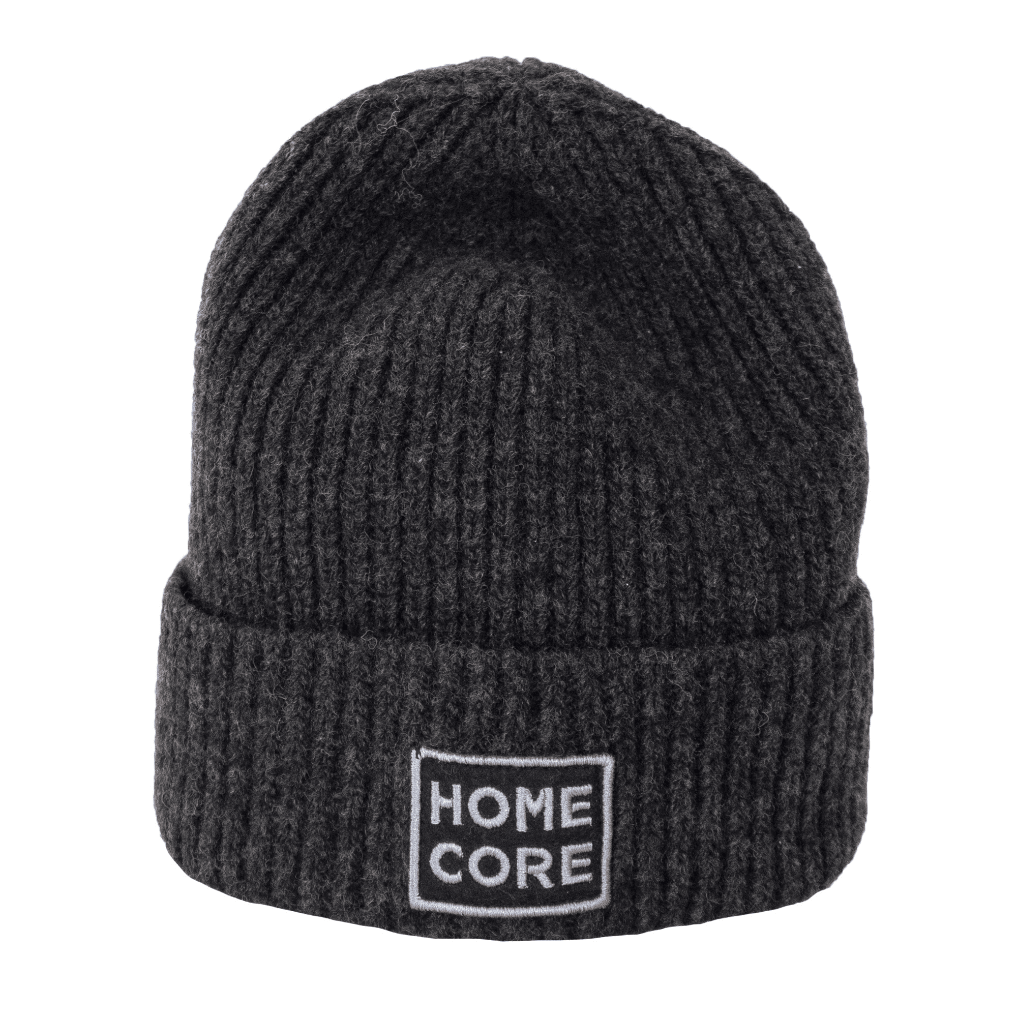 Homecore Finn Hat Logo Beanie - Charcoal