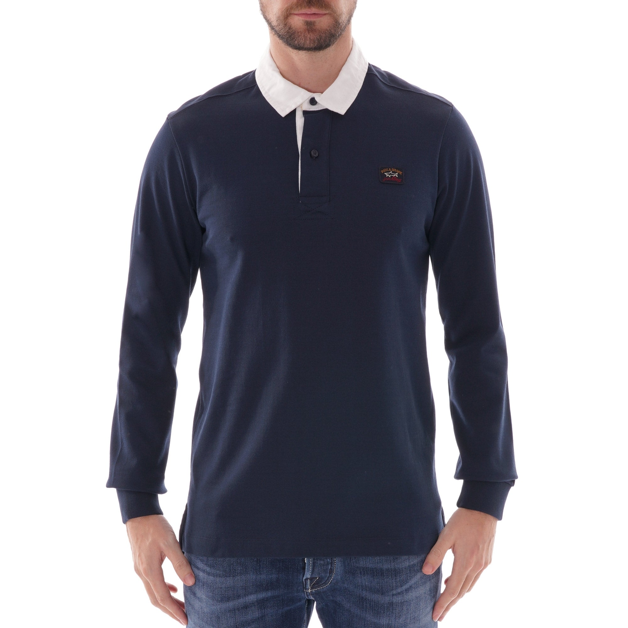 Paul and Shark Yachting Rugby Shirt- Navy – Stuarts London