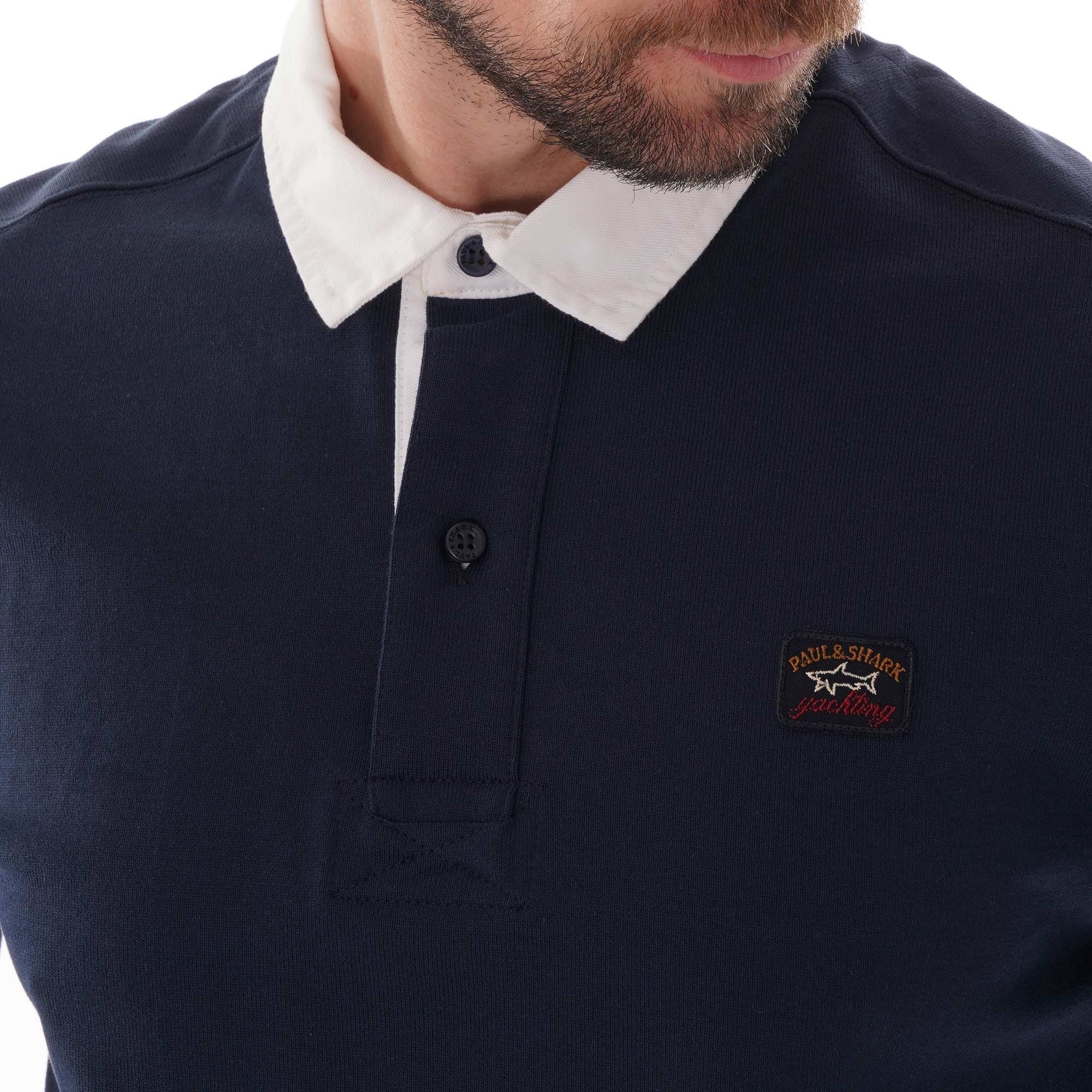 Paul and Shark Yachting Rugby Shirt- Navy