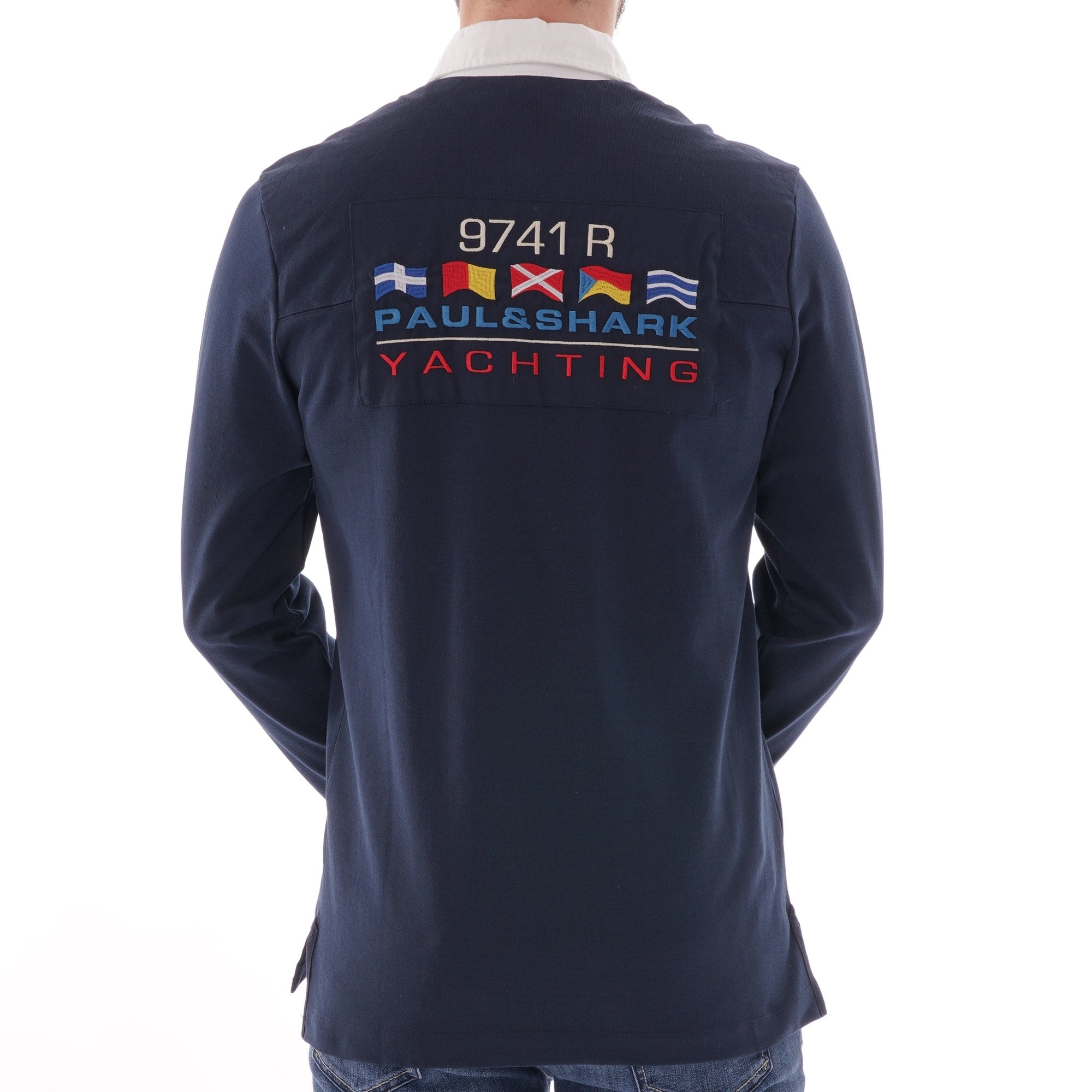 Paul and Shark Yachting Rugby Shirt- Navy – Stuarts London