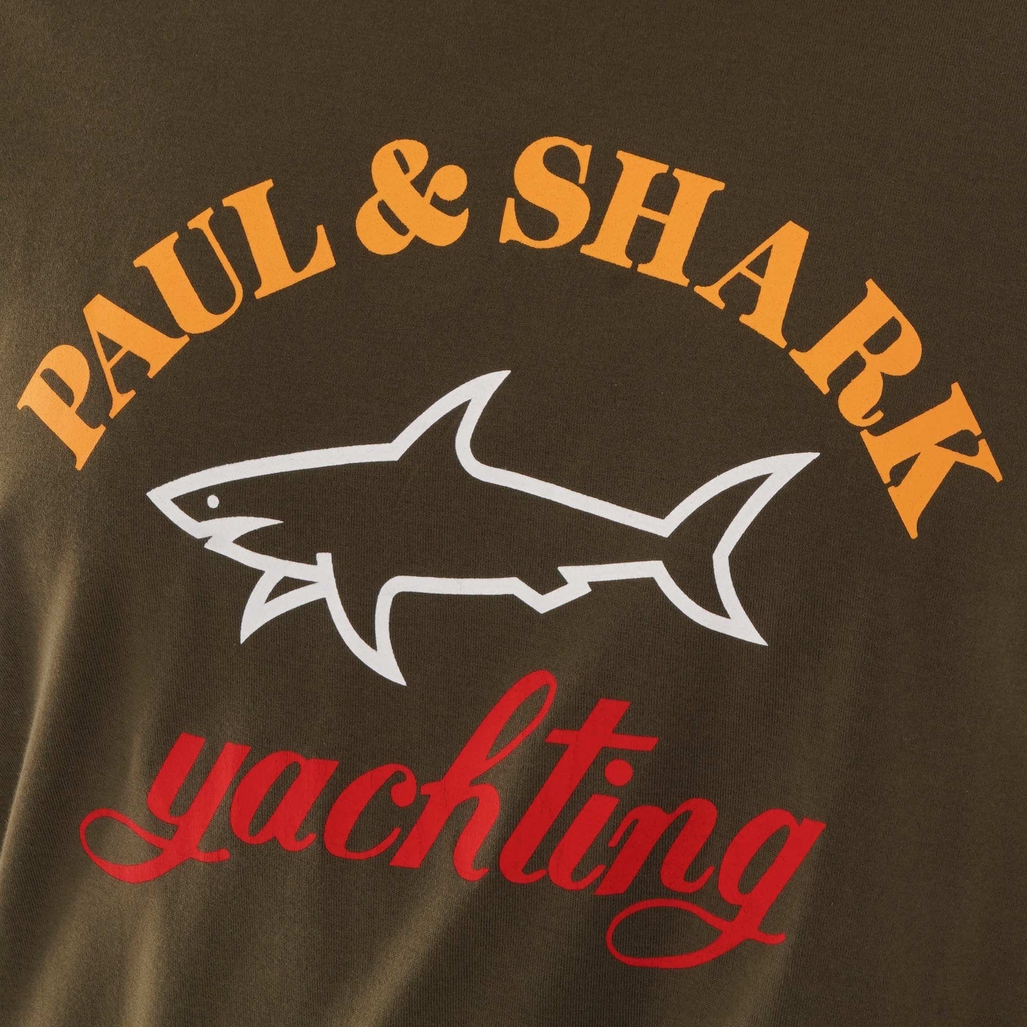 Paul and Shark Yachting Logo T-shirt - Olive