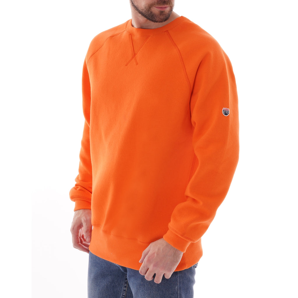 C17 Jeans Winter Crewneck Sweatshirt - Mandarine Orange