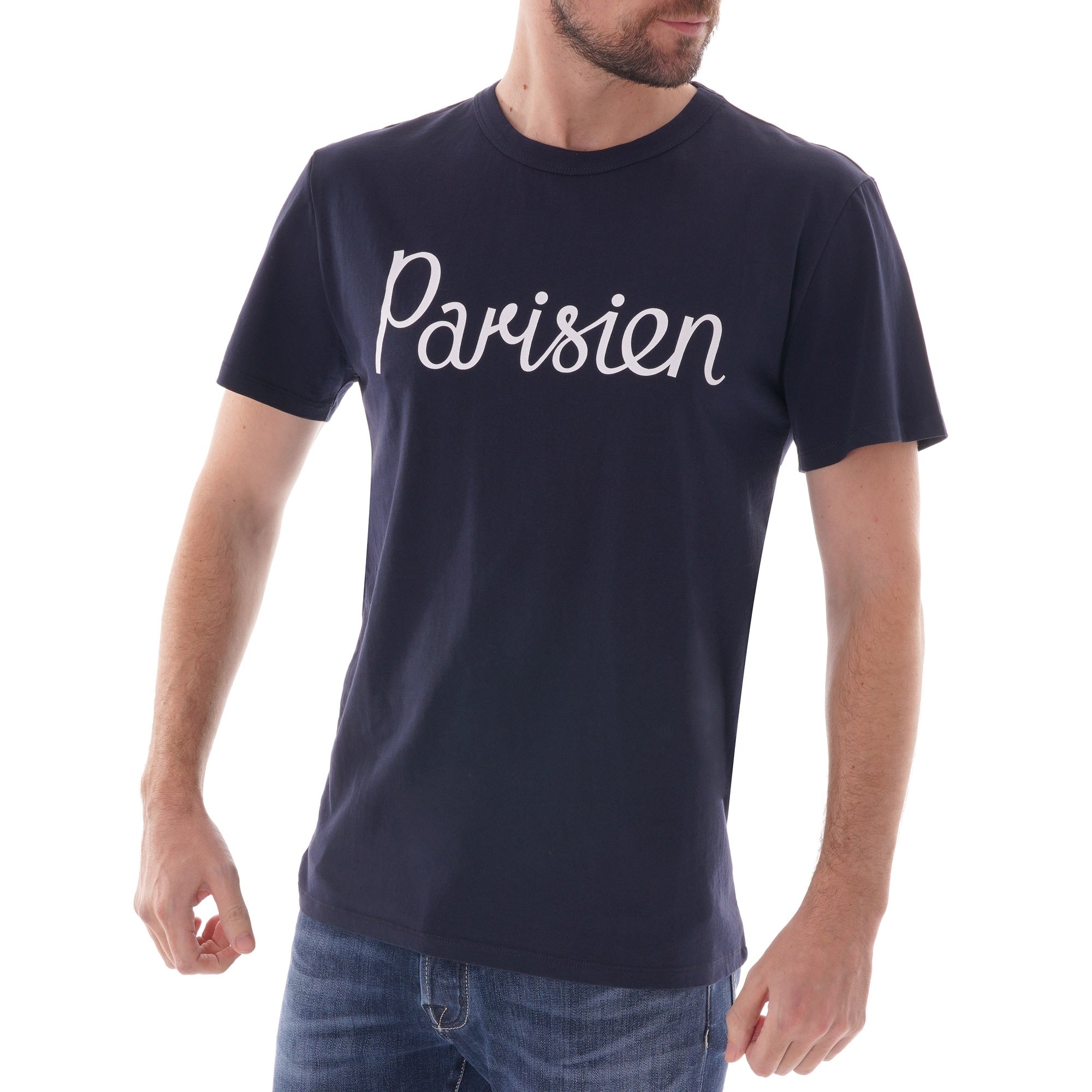 Maison Kitsune Parisien T-Shirt - Navy