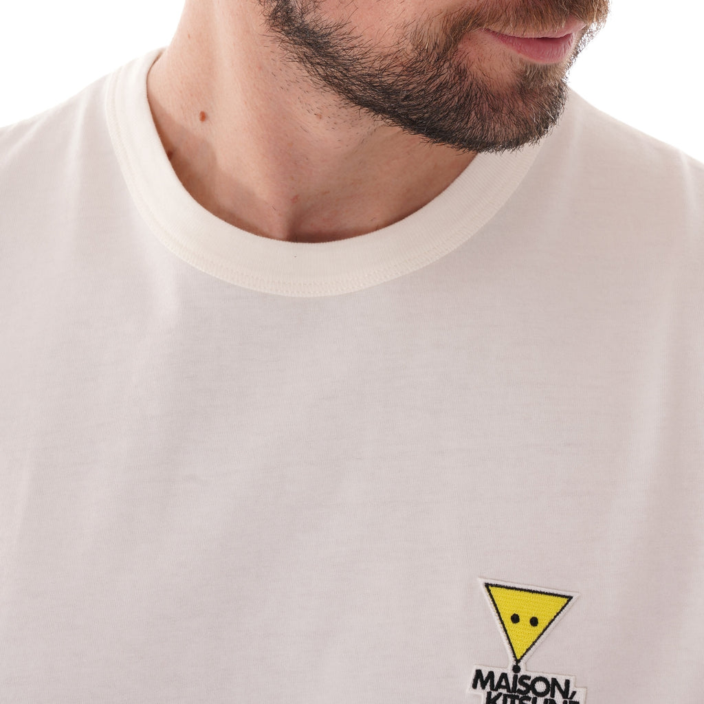 Maison Kitsune Triangle Fox Patch T-Shirt - White