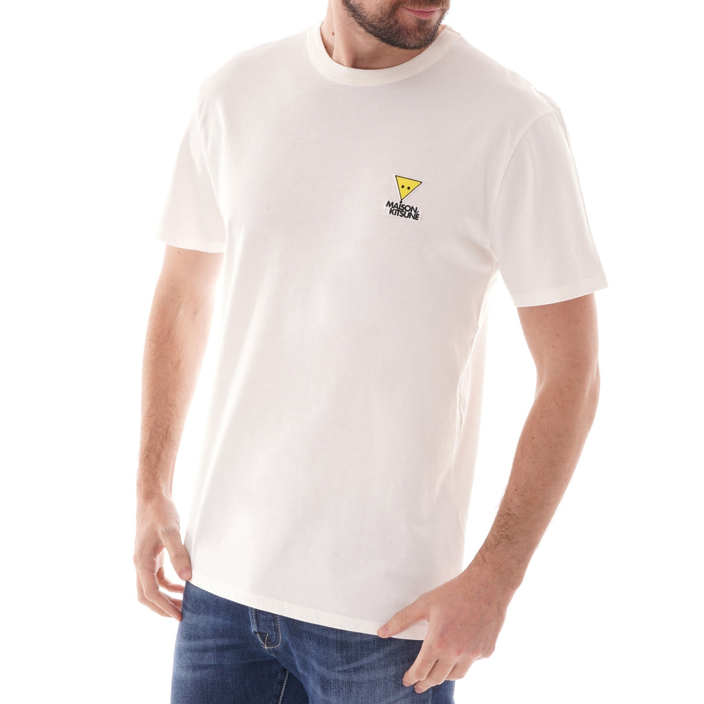 Maison Kitsune Triangle Fox Patch T-Shirt - White