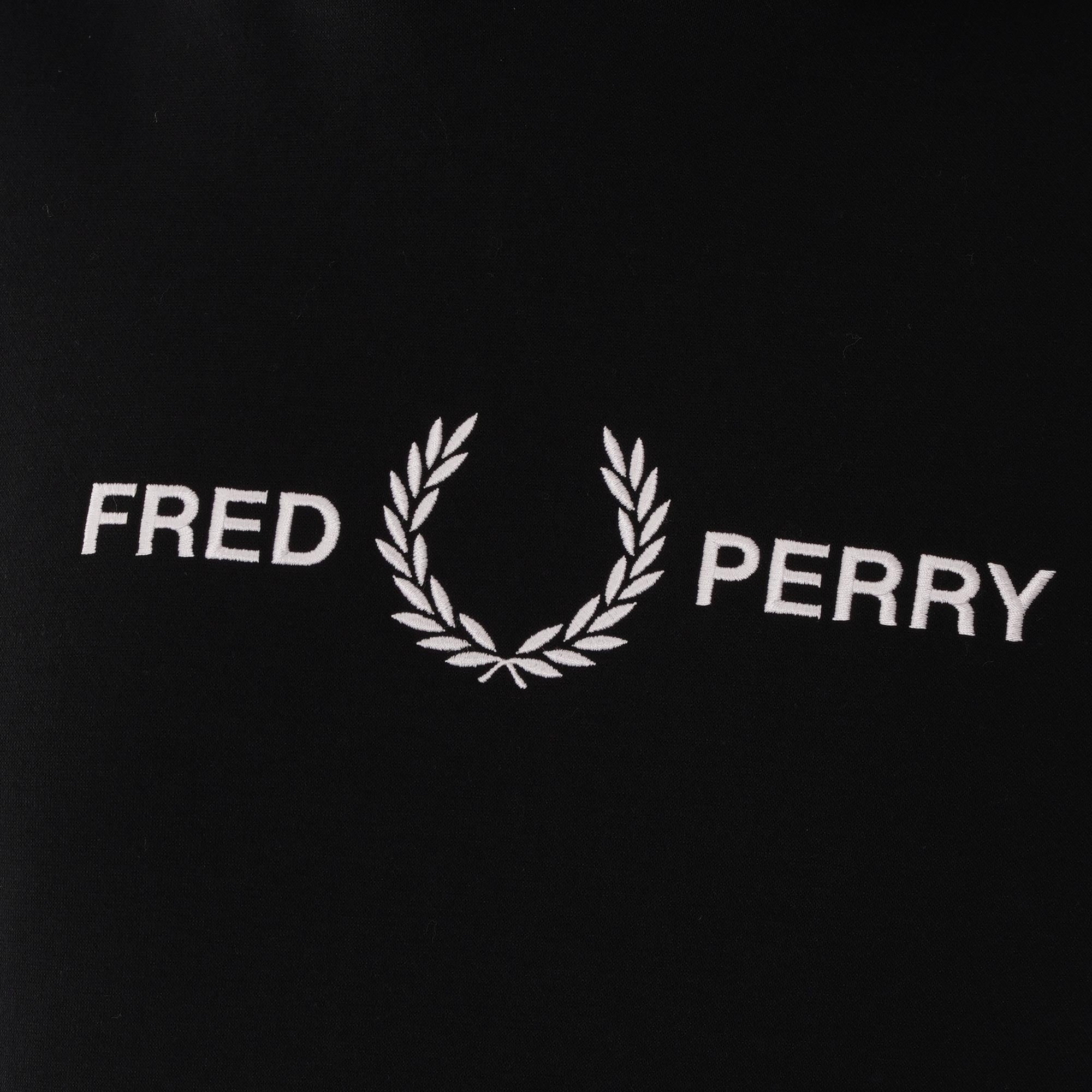 Fred Perry Graphic Hoodie - Black