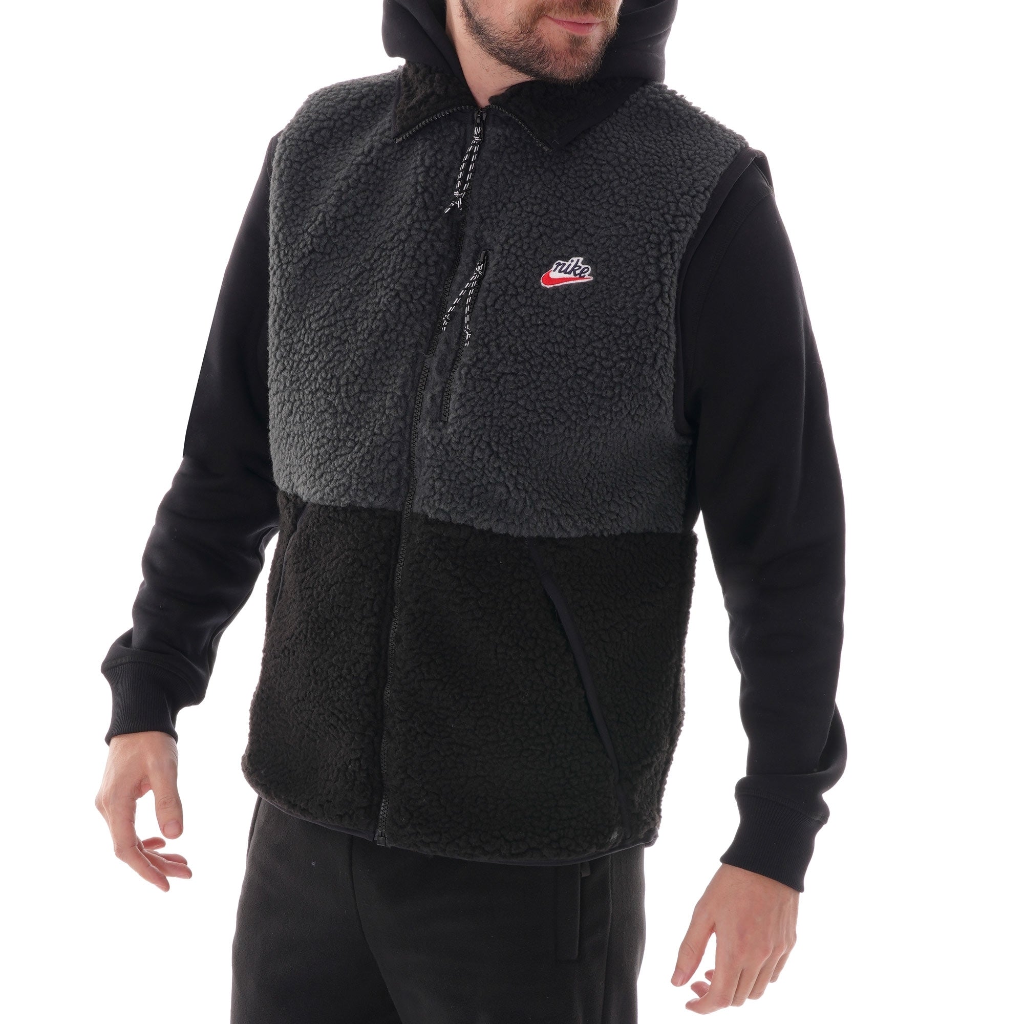 Nike Sherpa Fleece Gilet - Black
