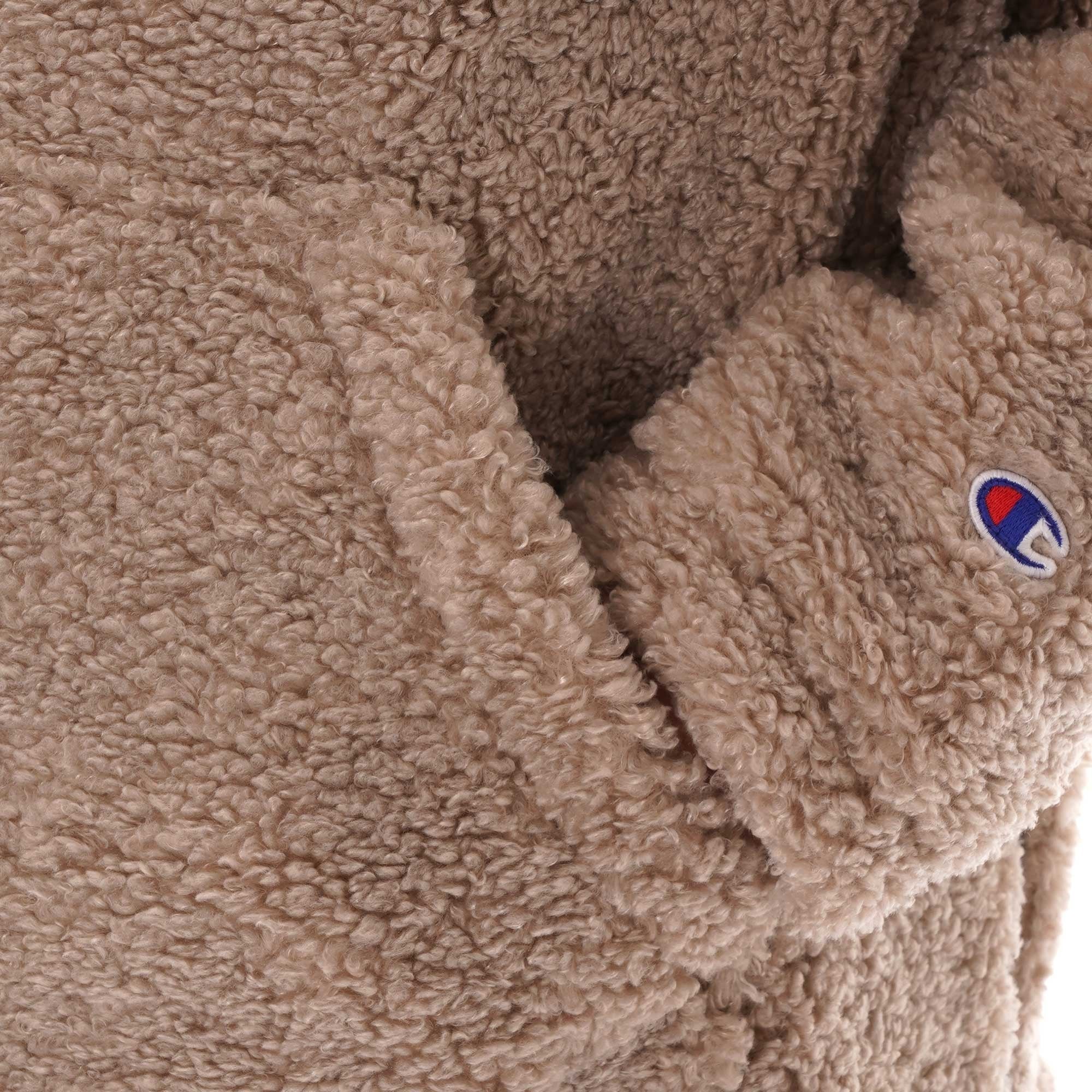 Script Logo Teddy Hoodie - Oat