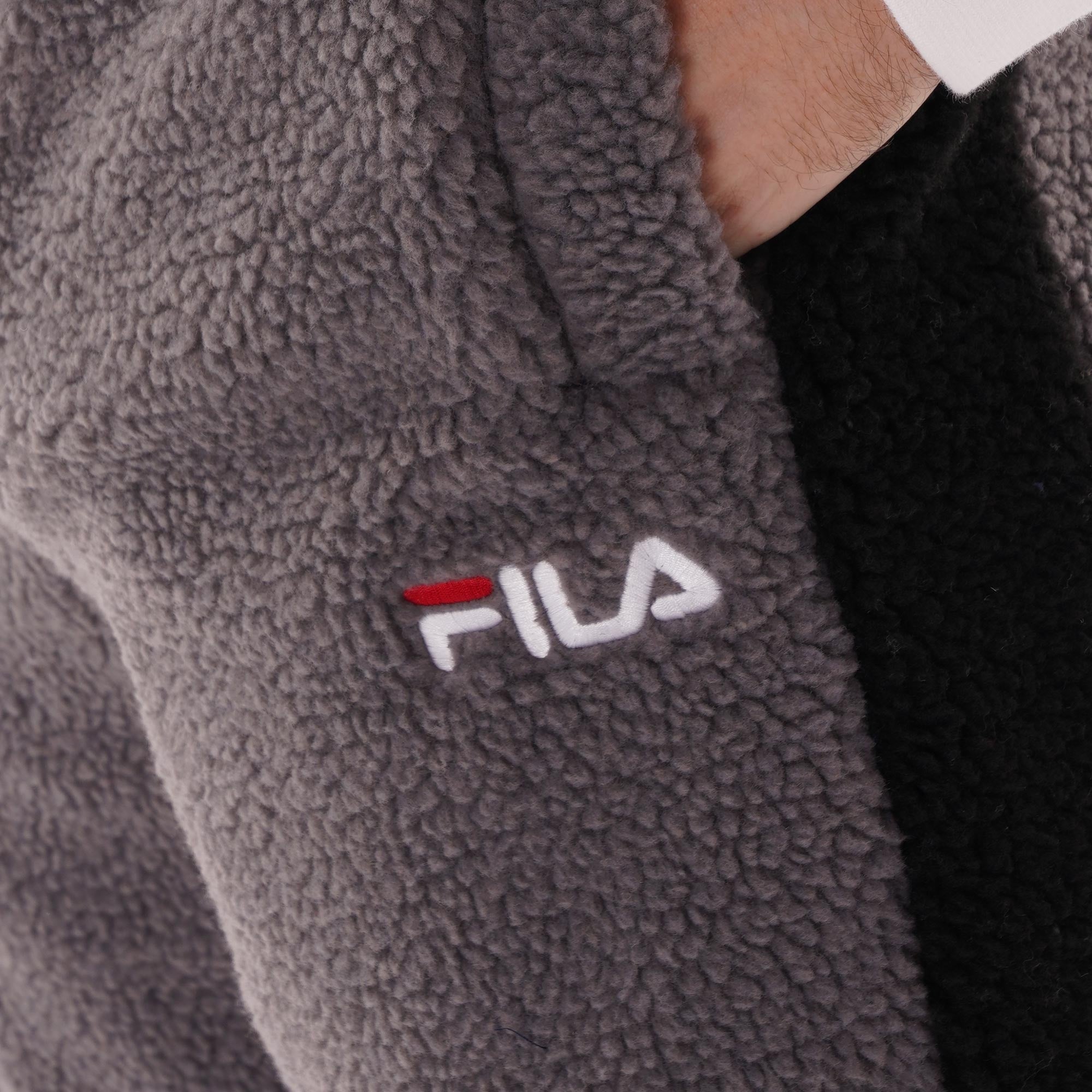 Fila Vintage Camillo Sherpa Track Pants - Black