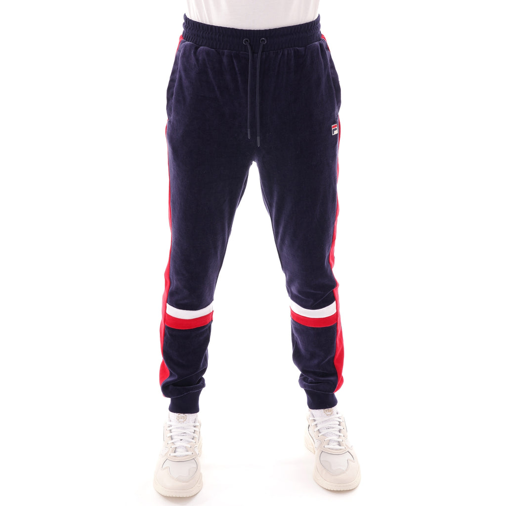 Fila Vintage Silvano Velour Track Pants - Peacoat