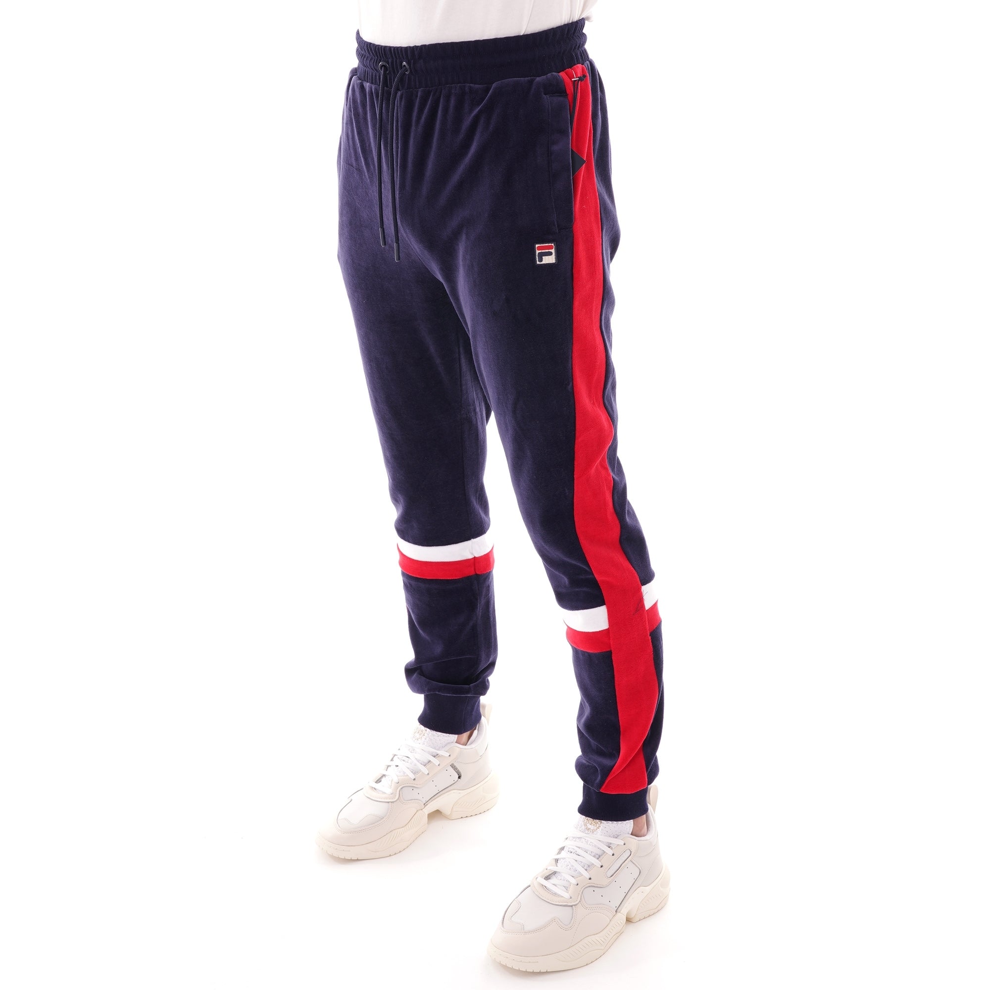 Fila Vintage Silvano Velour Track Pants - Peacoat