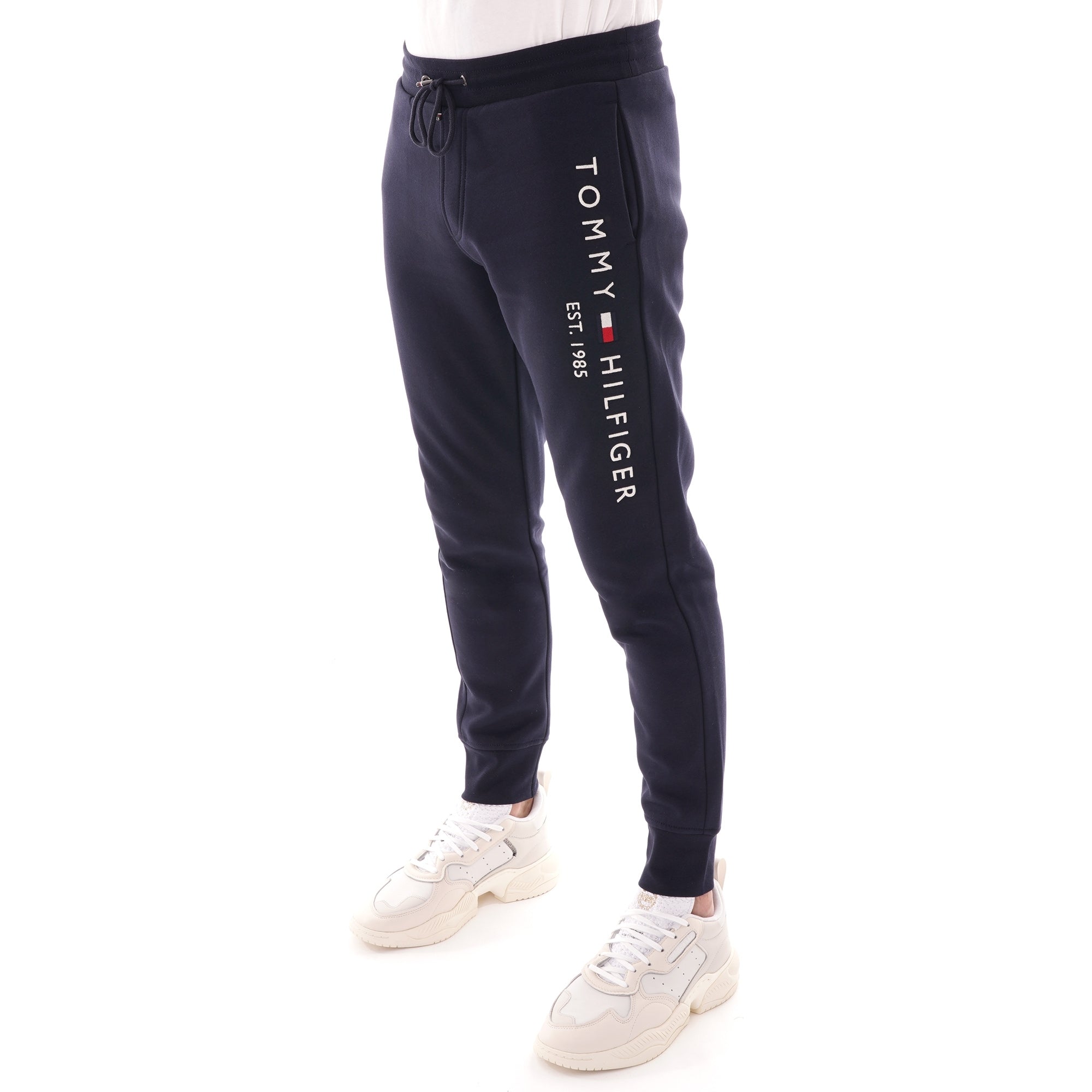 Tommy Hilfiger Organic Cotton Blend Logo Joggers - Sky Captain