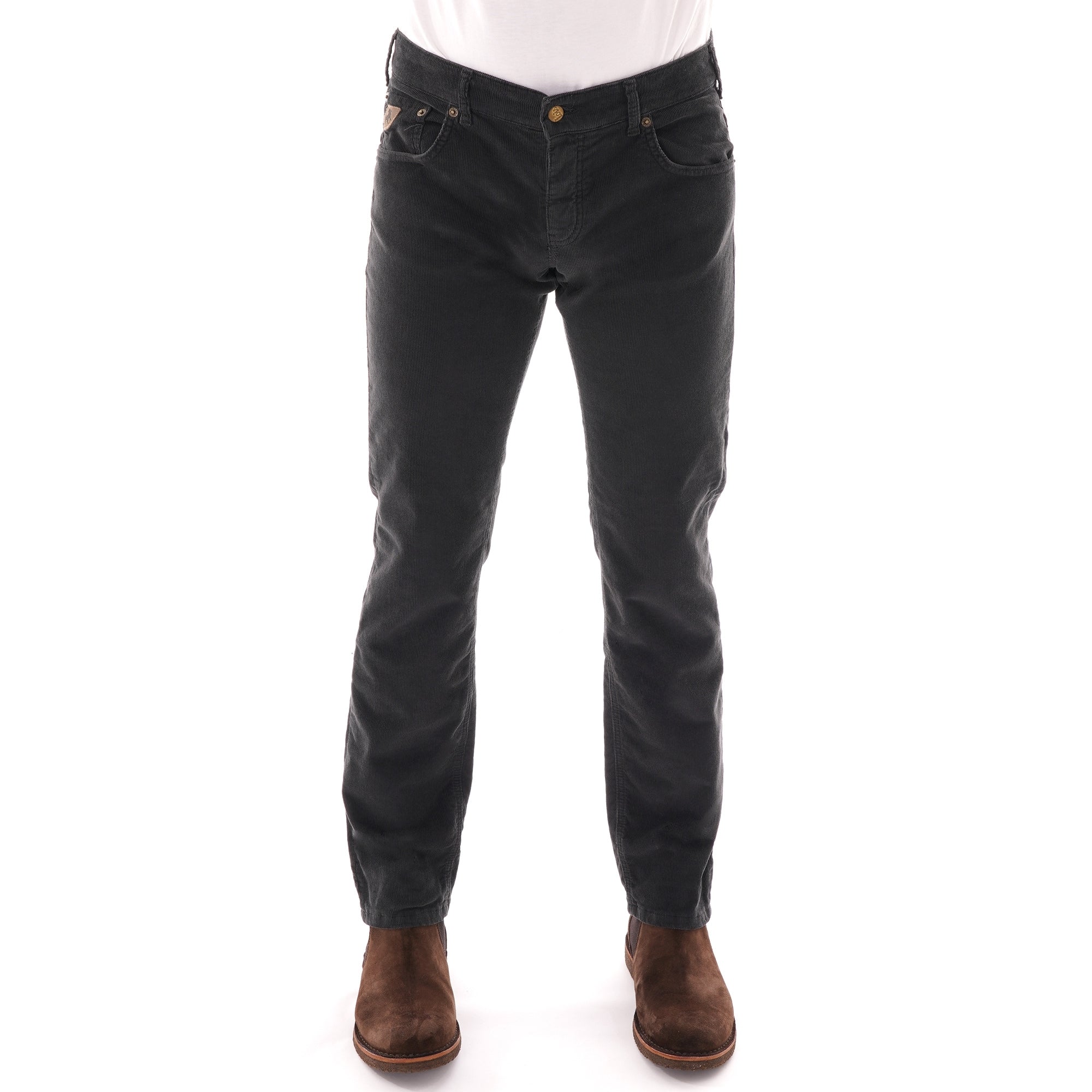 Lois Jeans Sierra Thin Cord Trousers - Charcoal