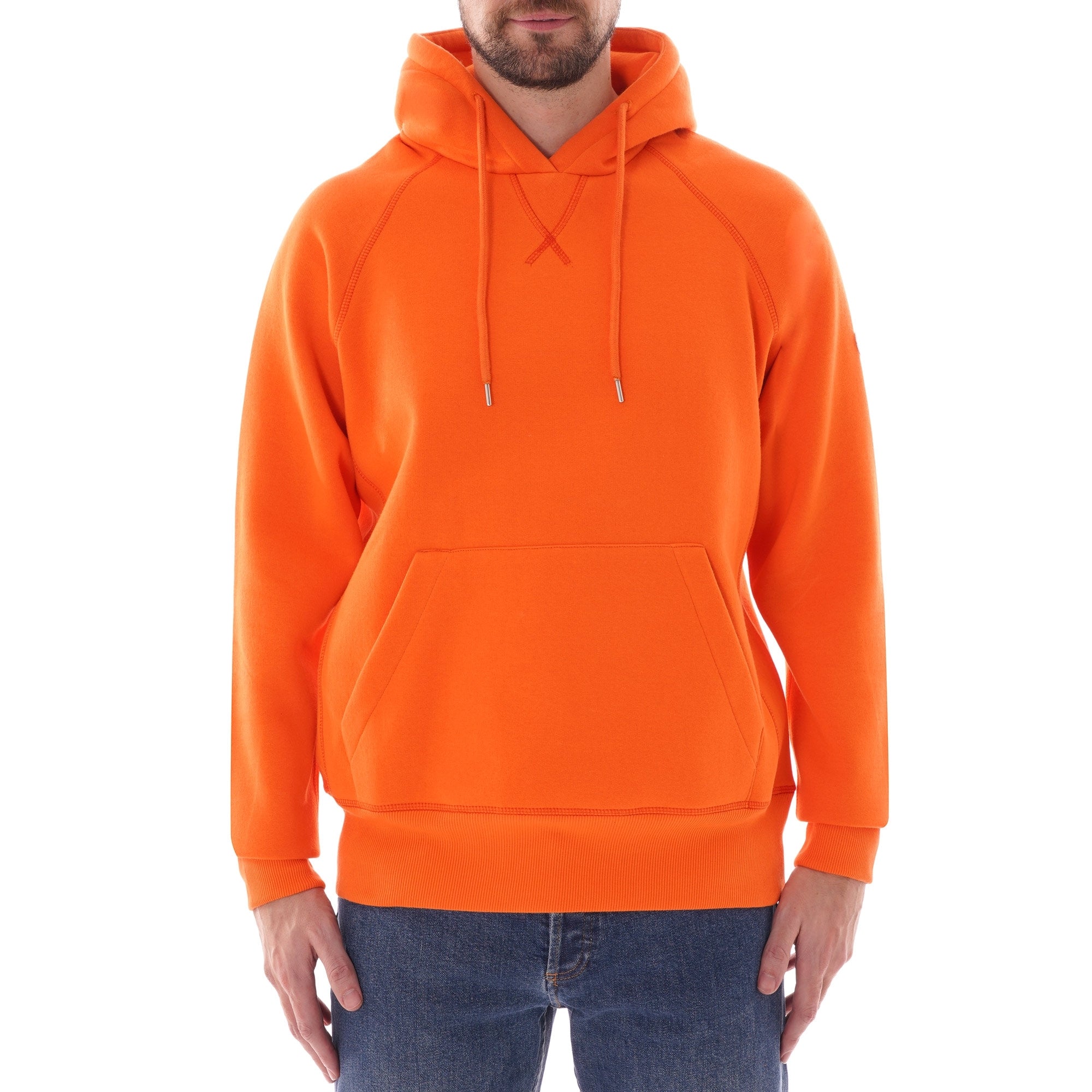 C17 Jeans Hooded Winter Sweatshirt - Mandarin Orange