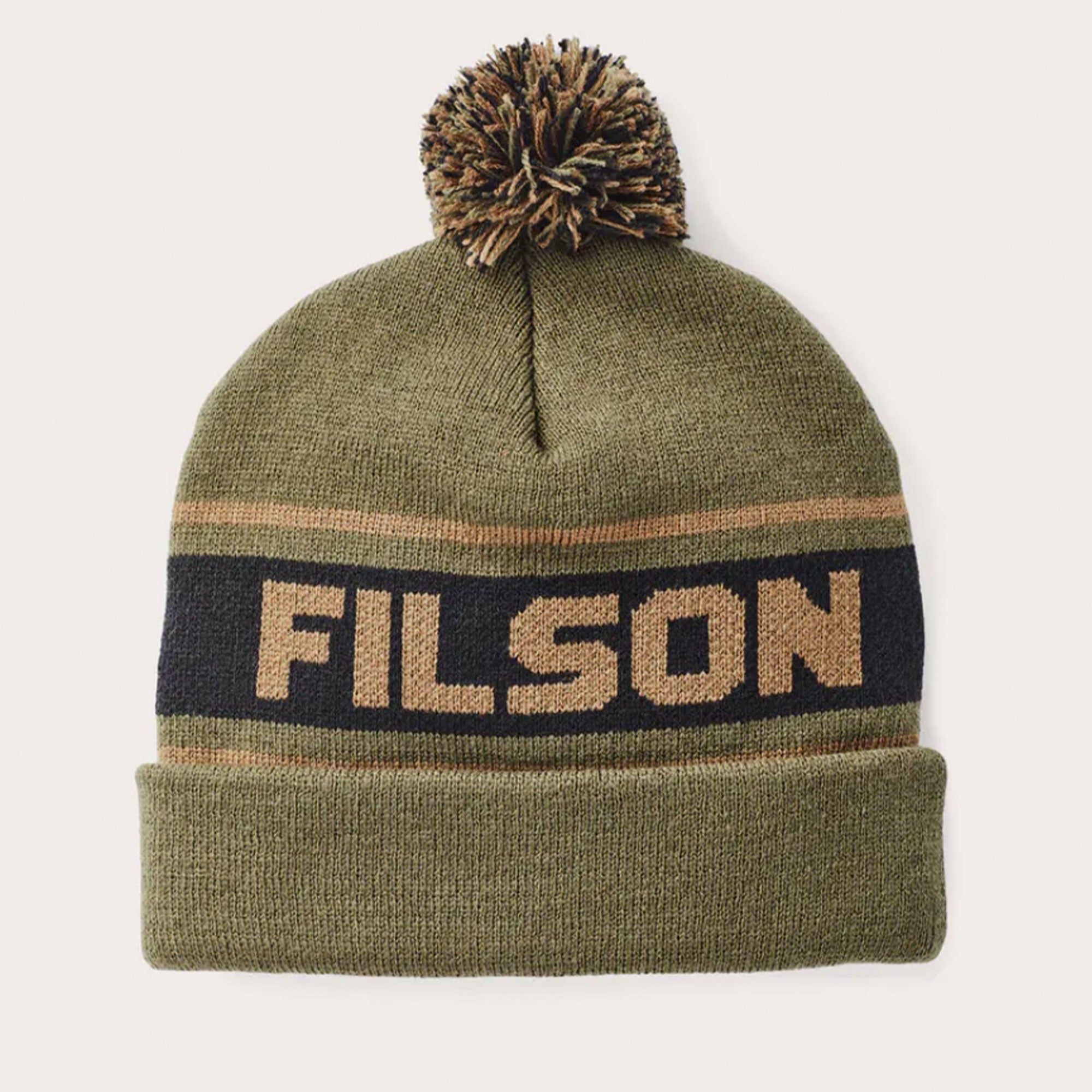 Acrylic Logo Beanie - Army Green