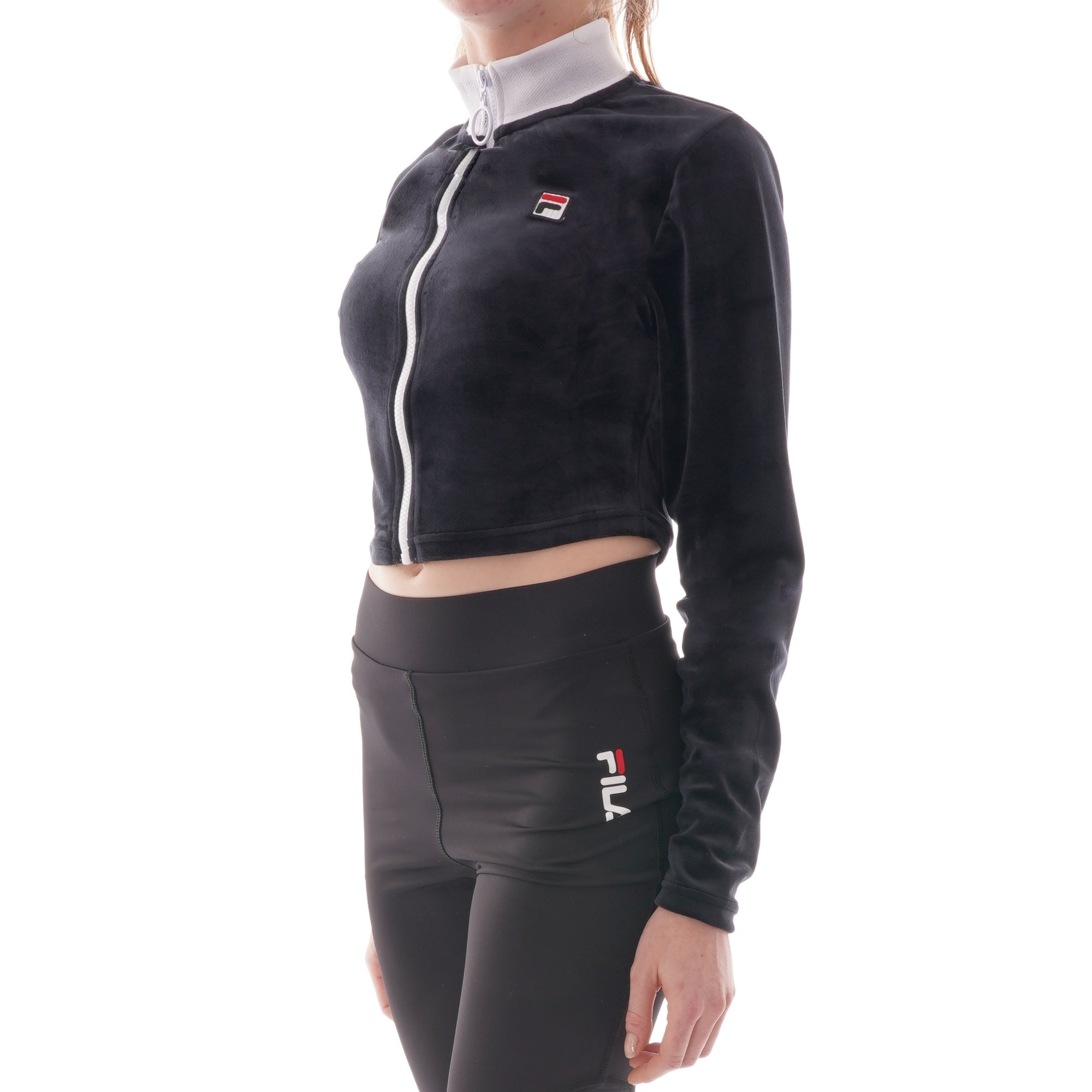 Fila Womens Chante Crop Jacket - Black