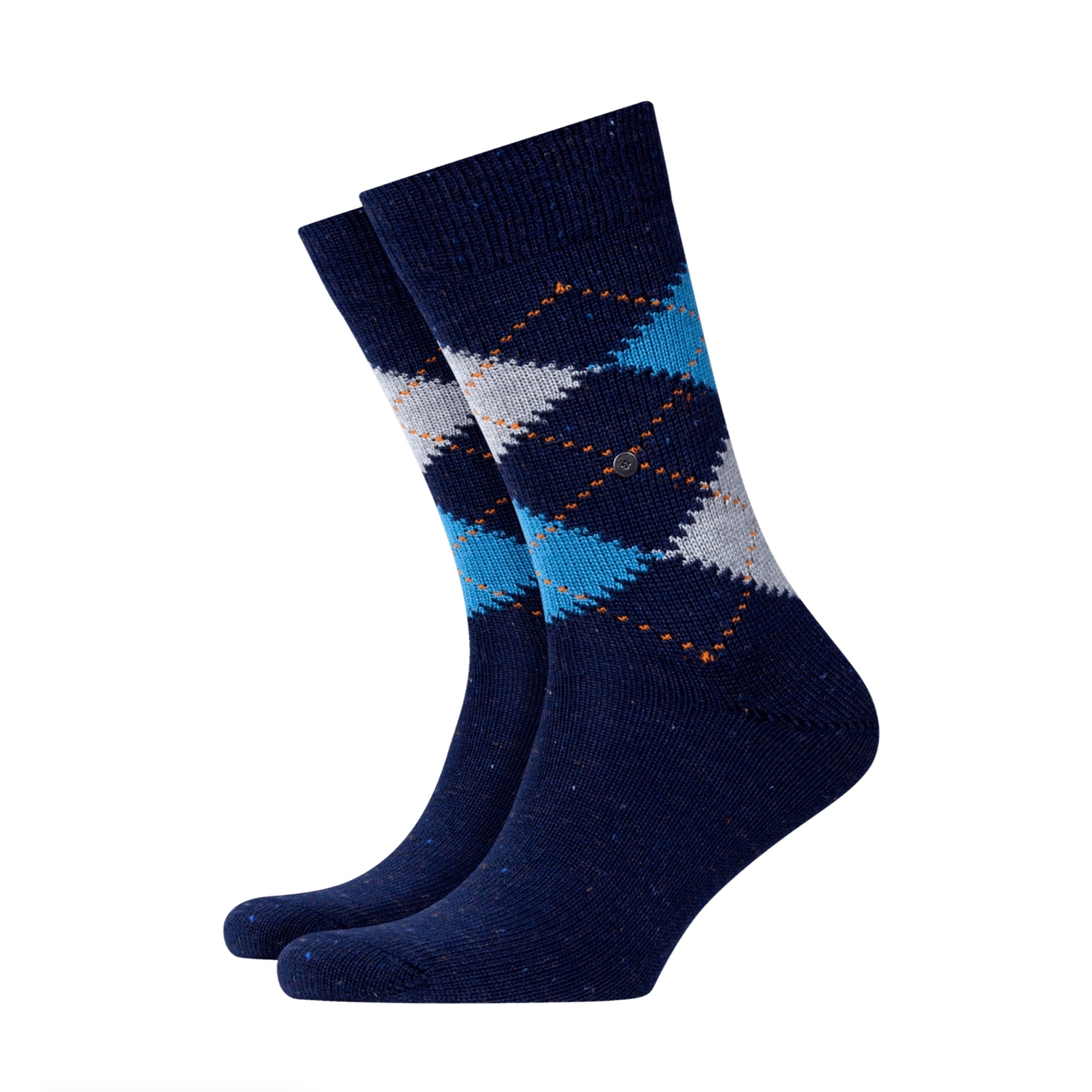 Burlington Socks Illusion Tweed - Navy and Grey