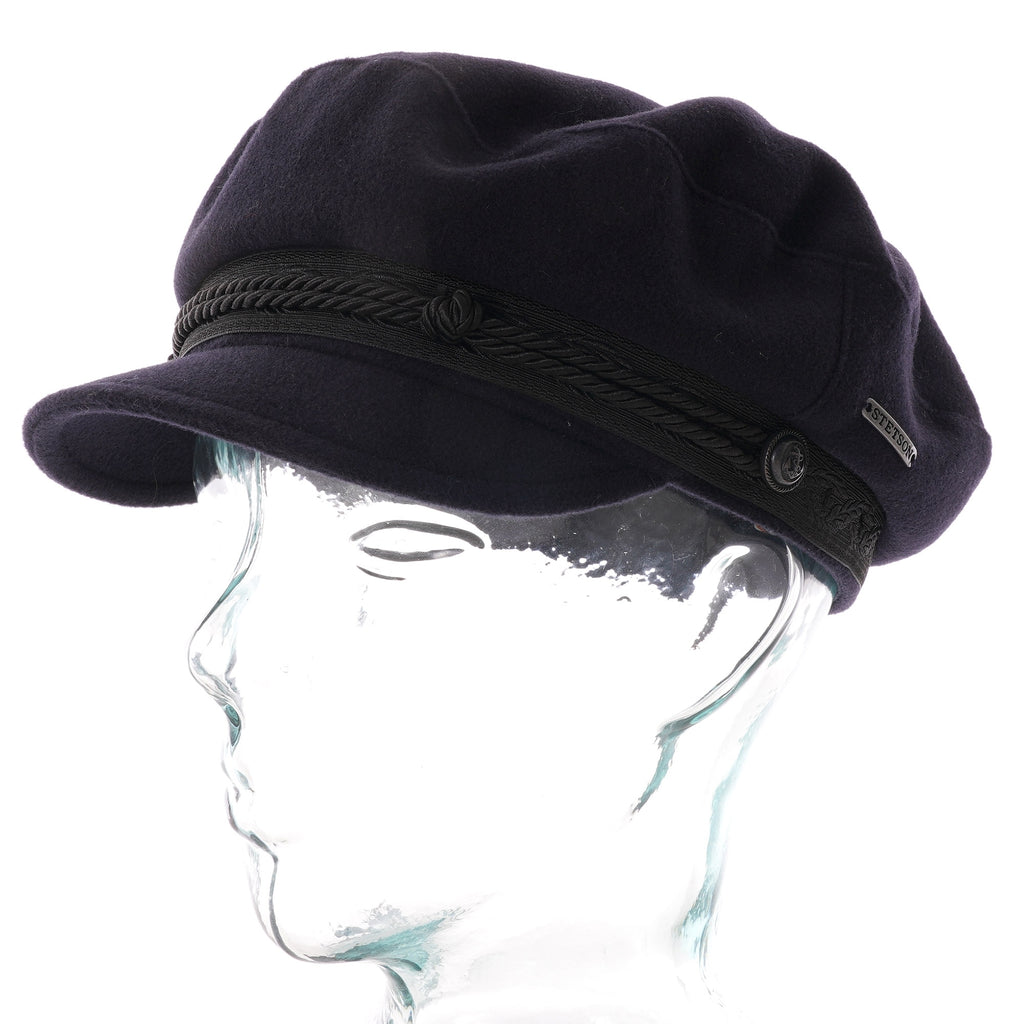 Stetson Hats Riders Wool Cap - Navy