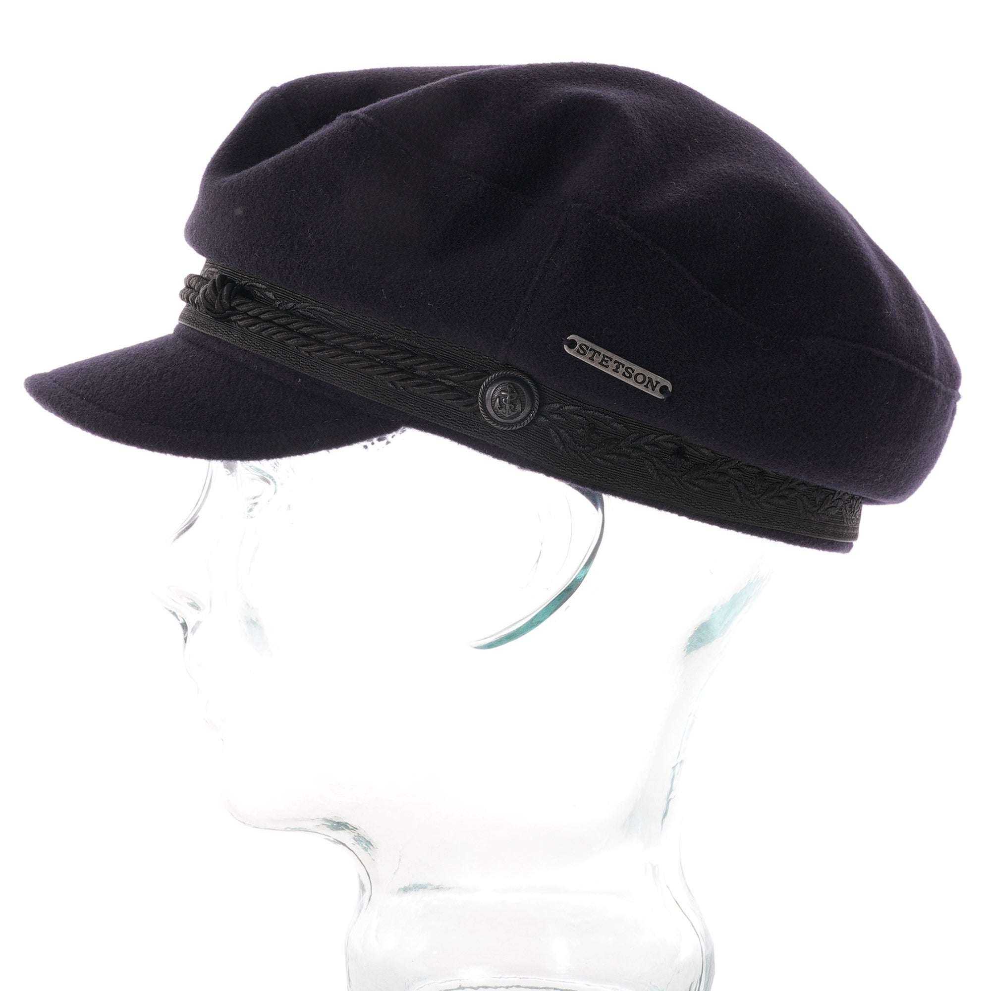 Stetson Hats Riders Wool Cap - Navy