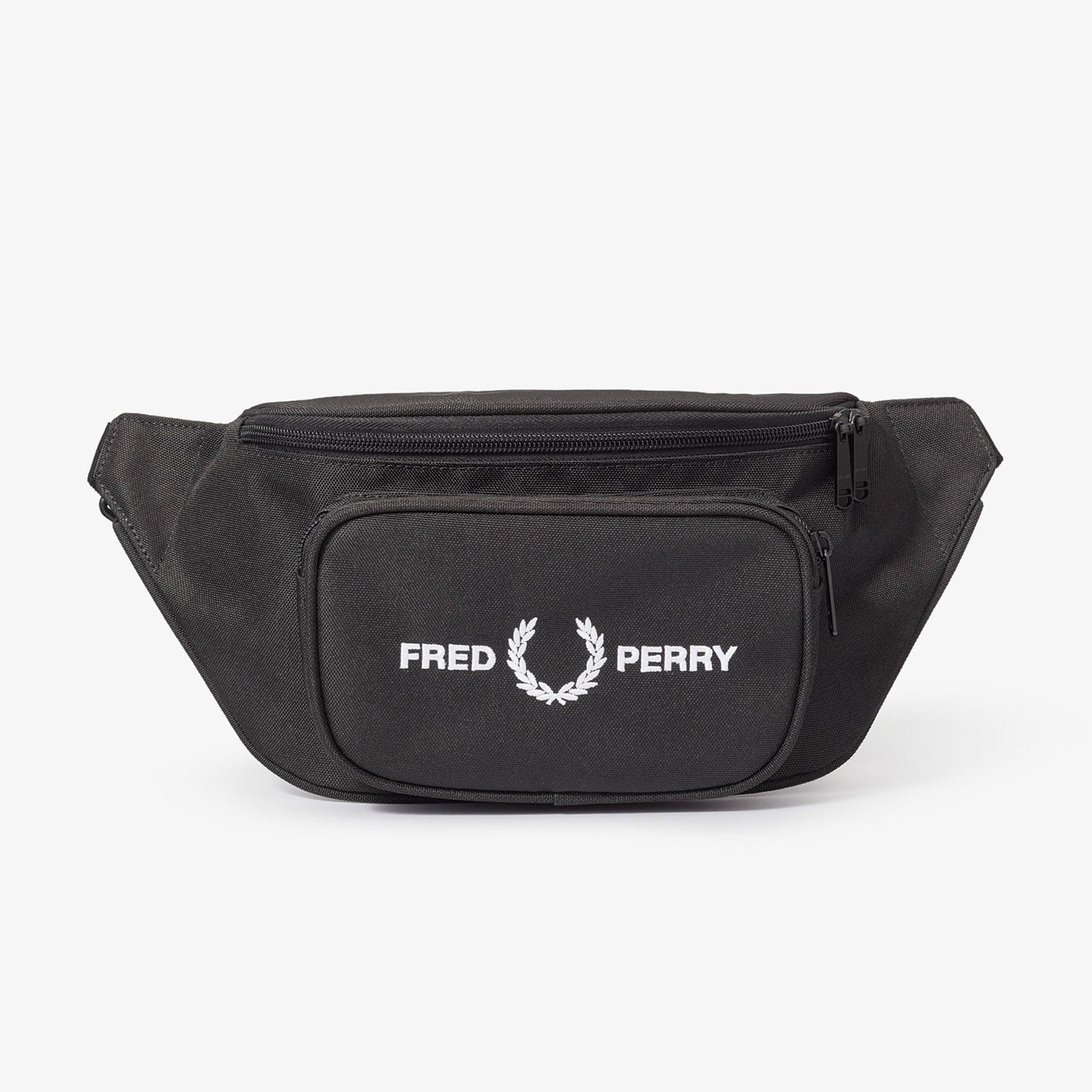 Fred Perry Graphic Waist Bag - Black