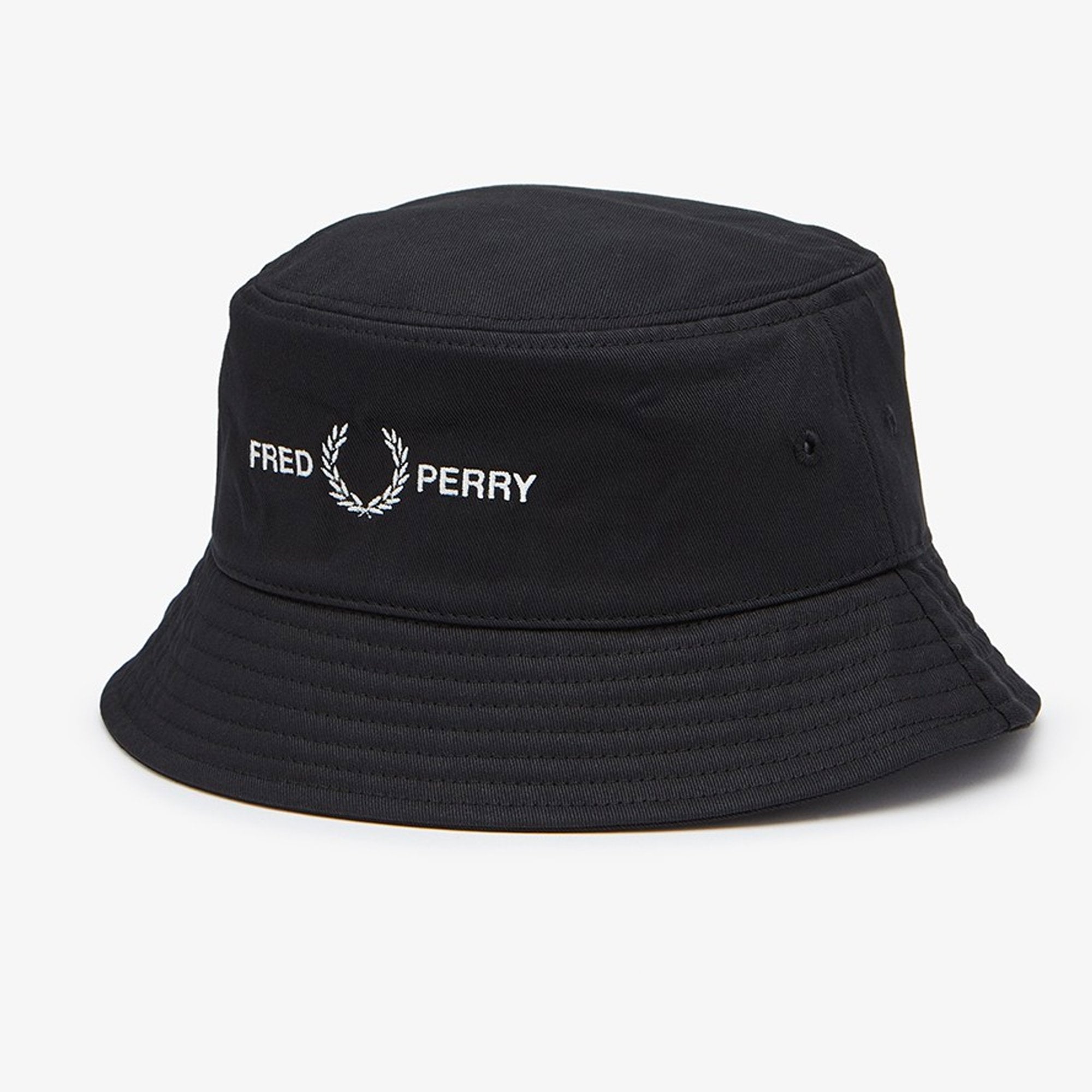 Fred Perry Graphic Bucket Hat - Black