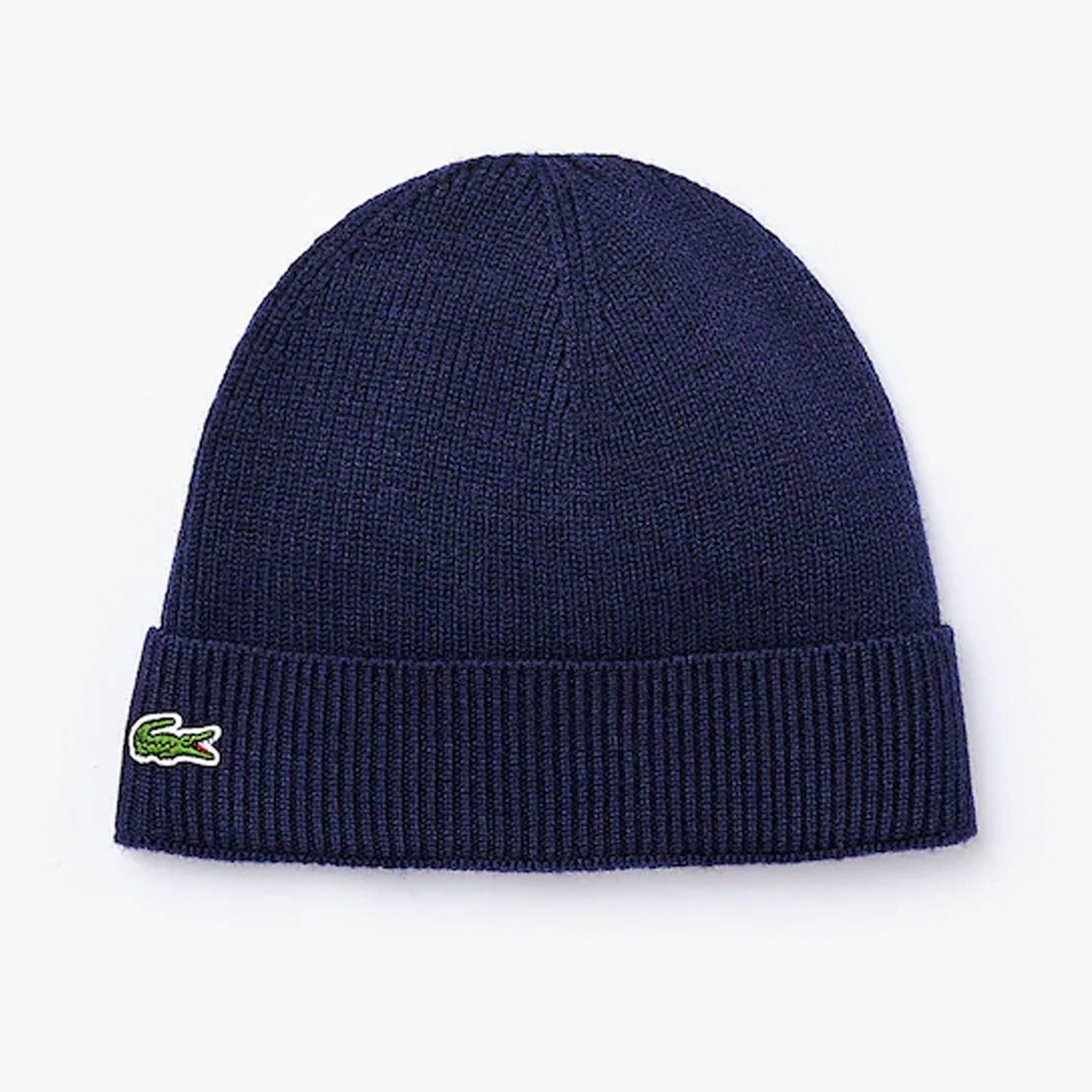 Ribbed Wool Beanie - Marine