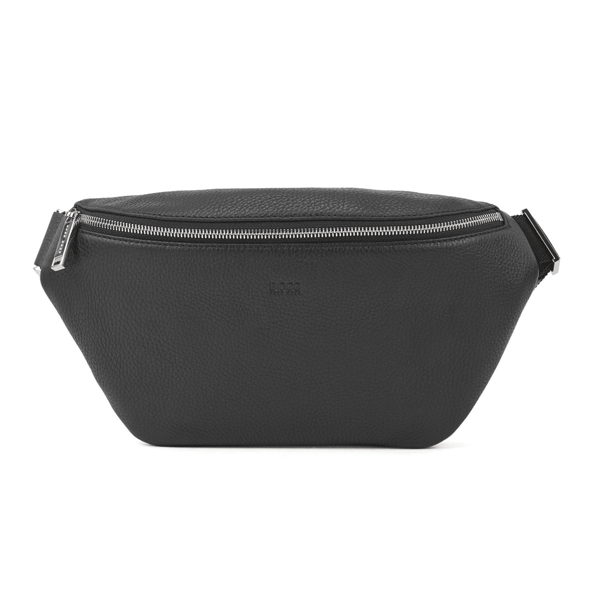 Boss Belt bag in Italian leather - Black