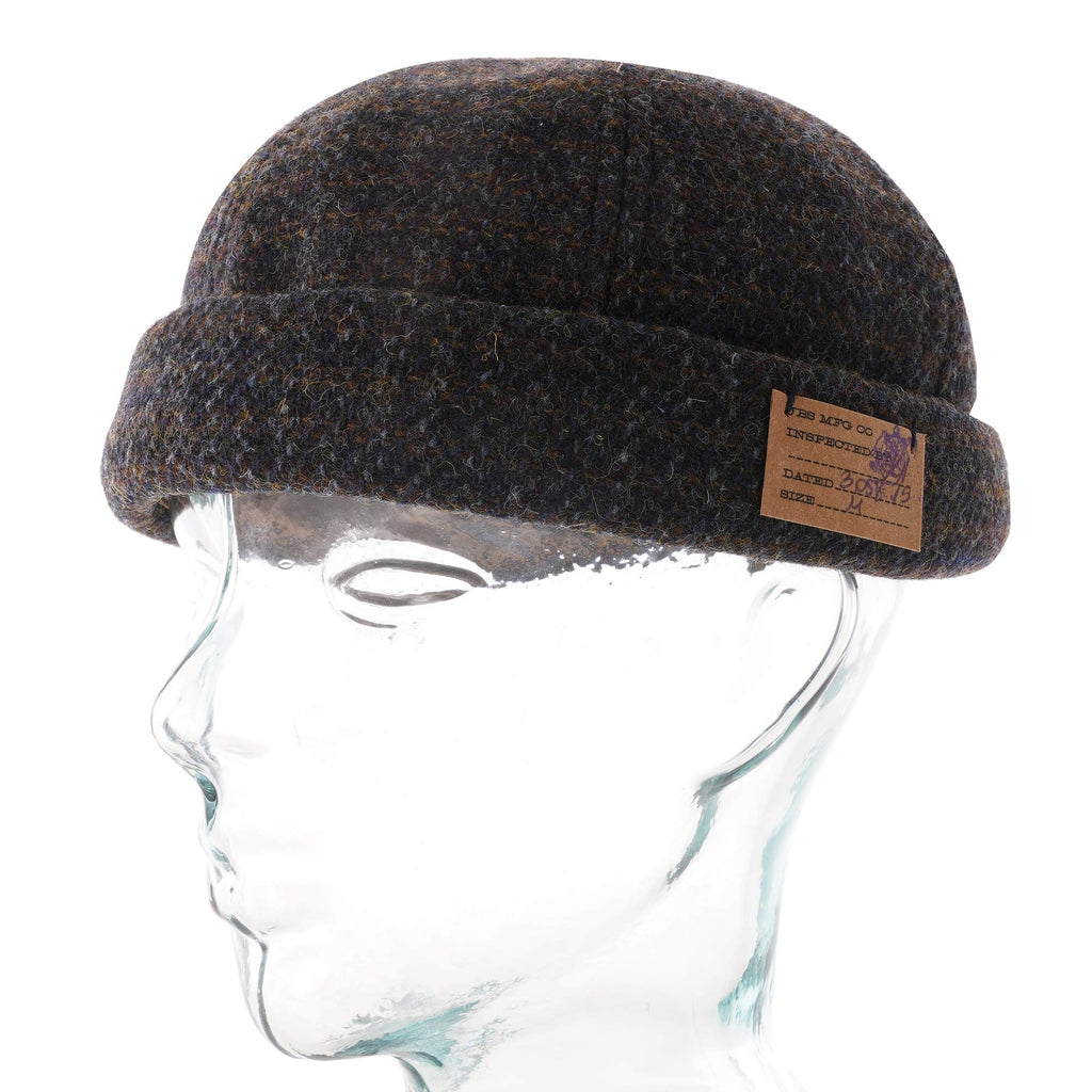 Stetson Hats Docker Harris Tweed Hat - Navy