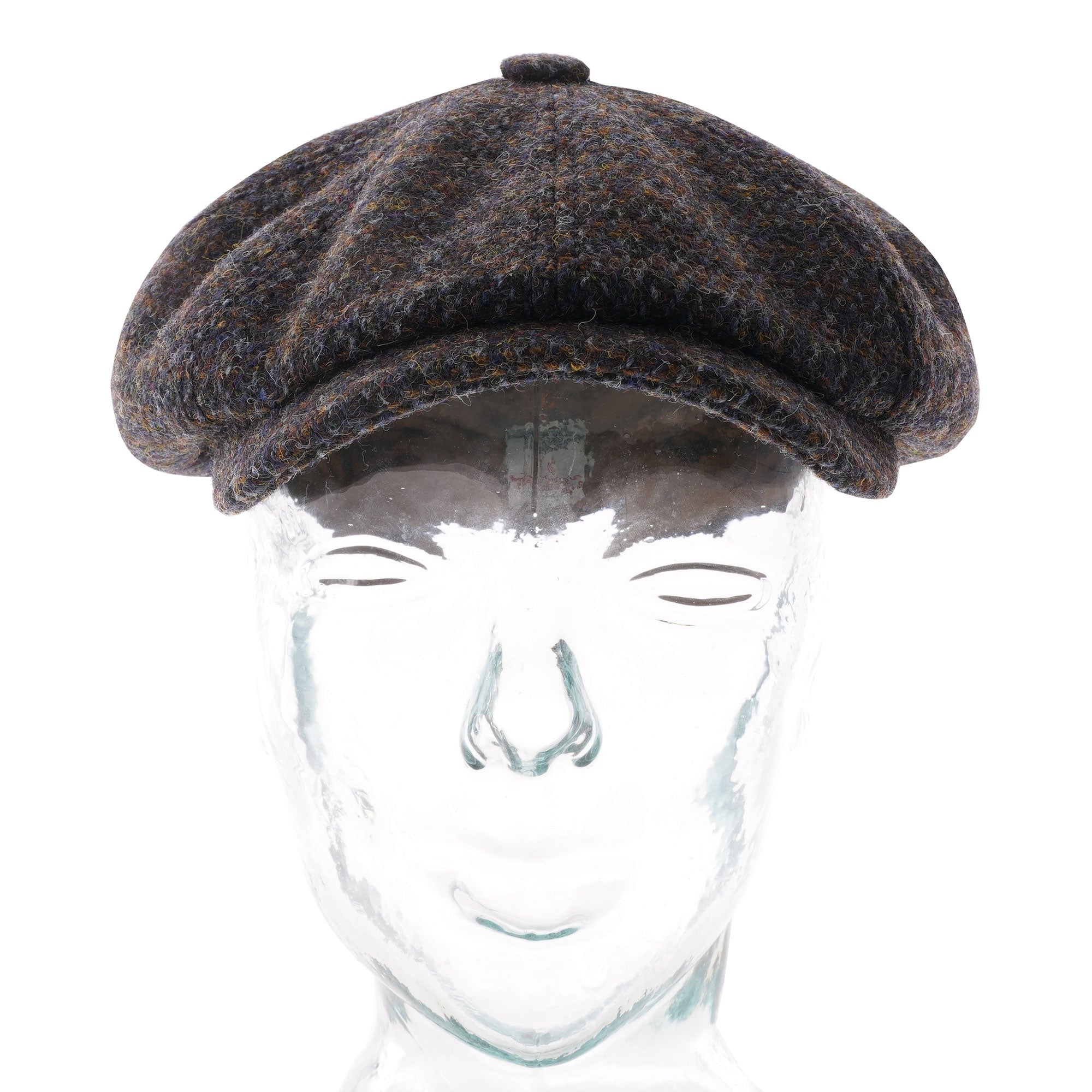 Stetson Hats Harris Tweed Flat Cap - Blue