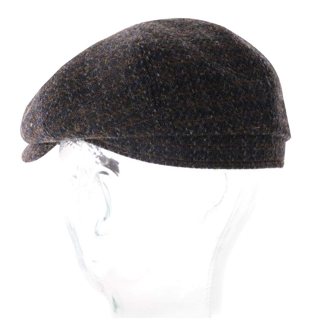 Stetson Hats Harris Tweed Flat Cap - Blue