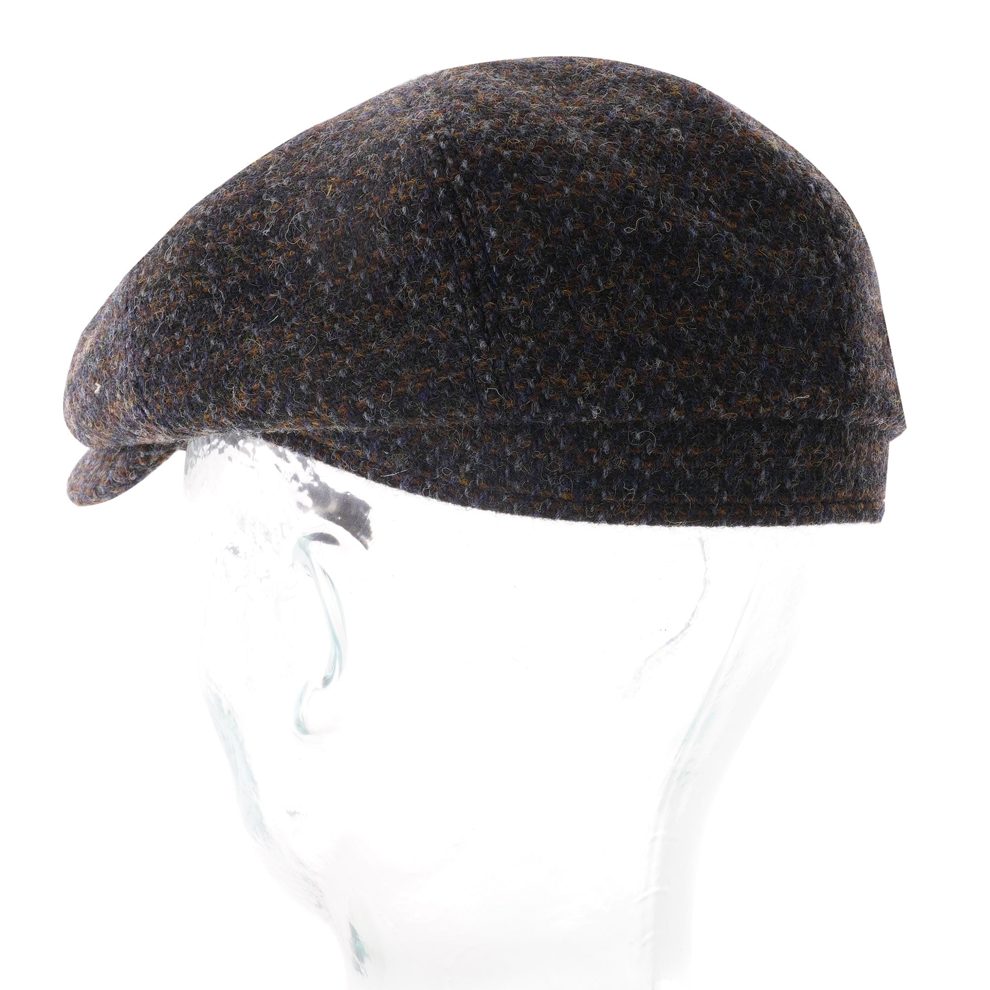 Stetson Hats Harris Tweed Flat Cap - Blue