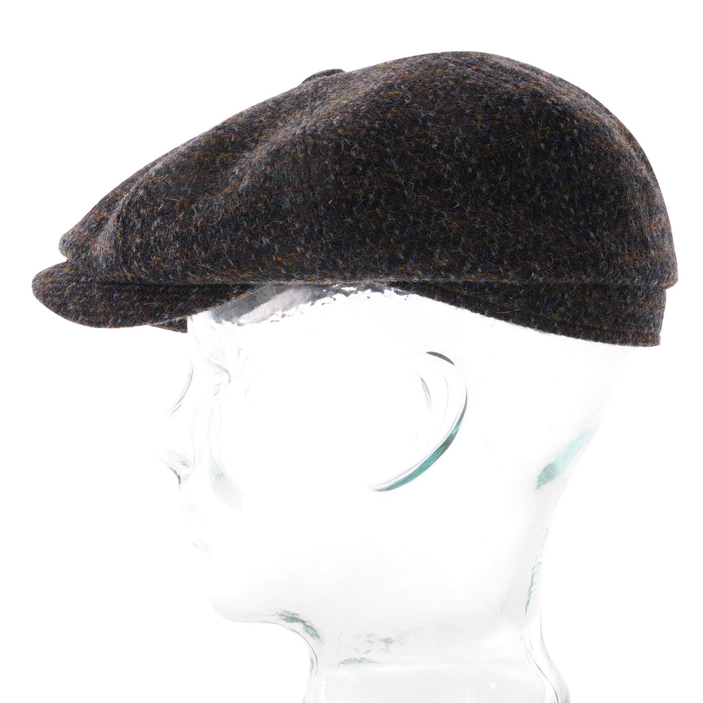 Stetson Hats Harris Tweed Flat Cap - Blue