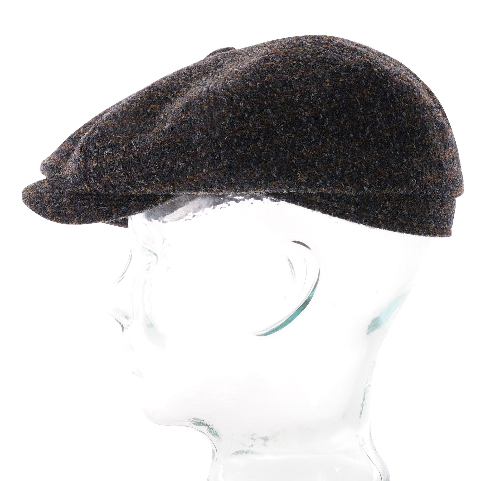 Stetson Hats Harris Tweed Flat Cap - Blue