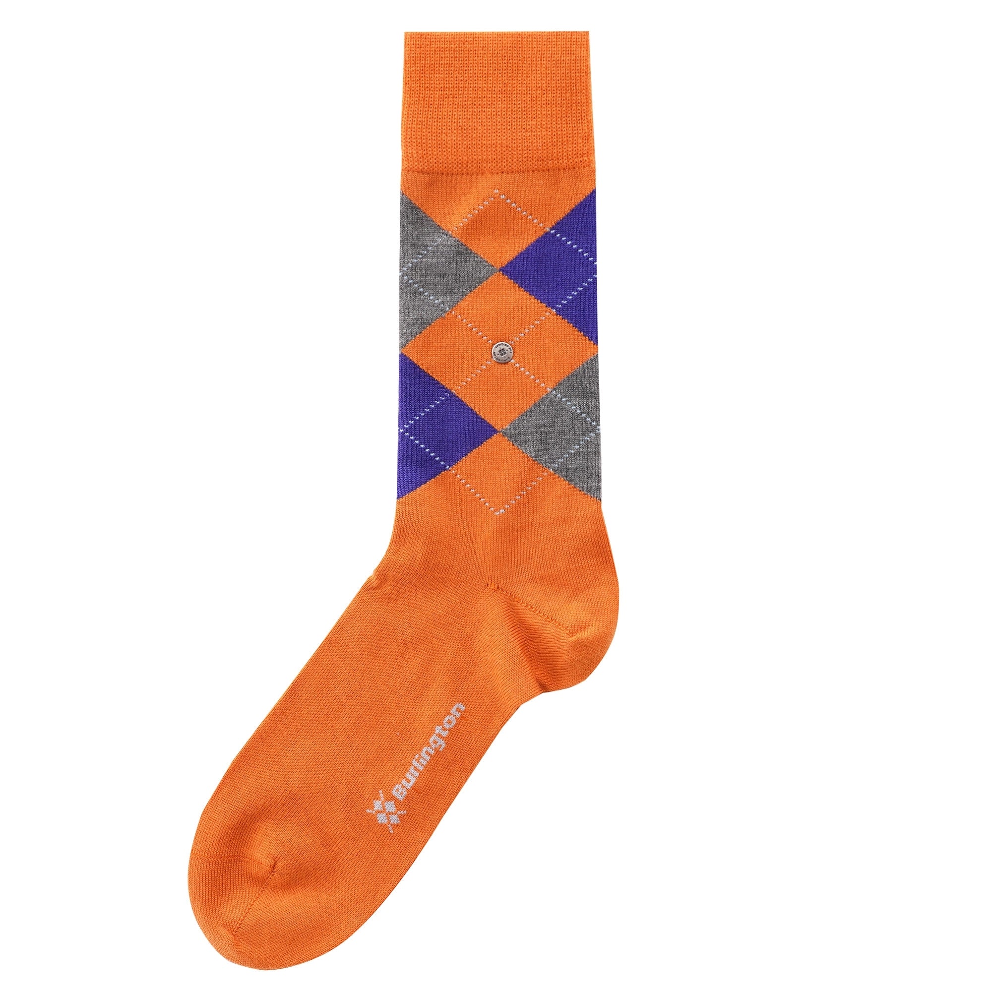 Burlington Socks Edinburgh Socks - Orange & Blue