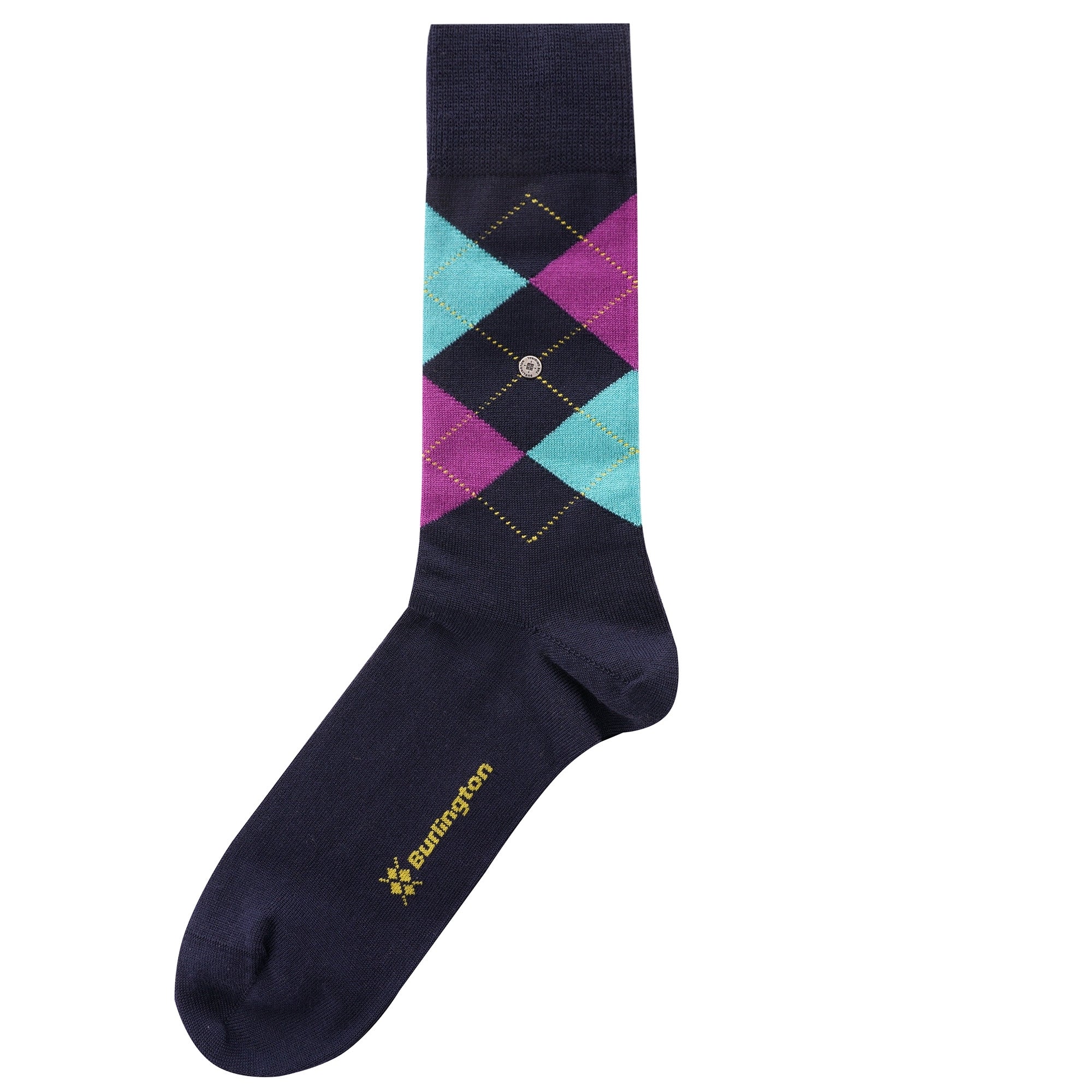 Burlington Socks Edinburgh Socks - Navy & Pink
