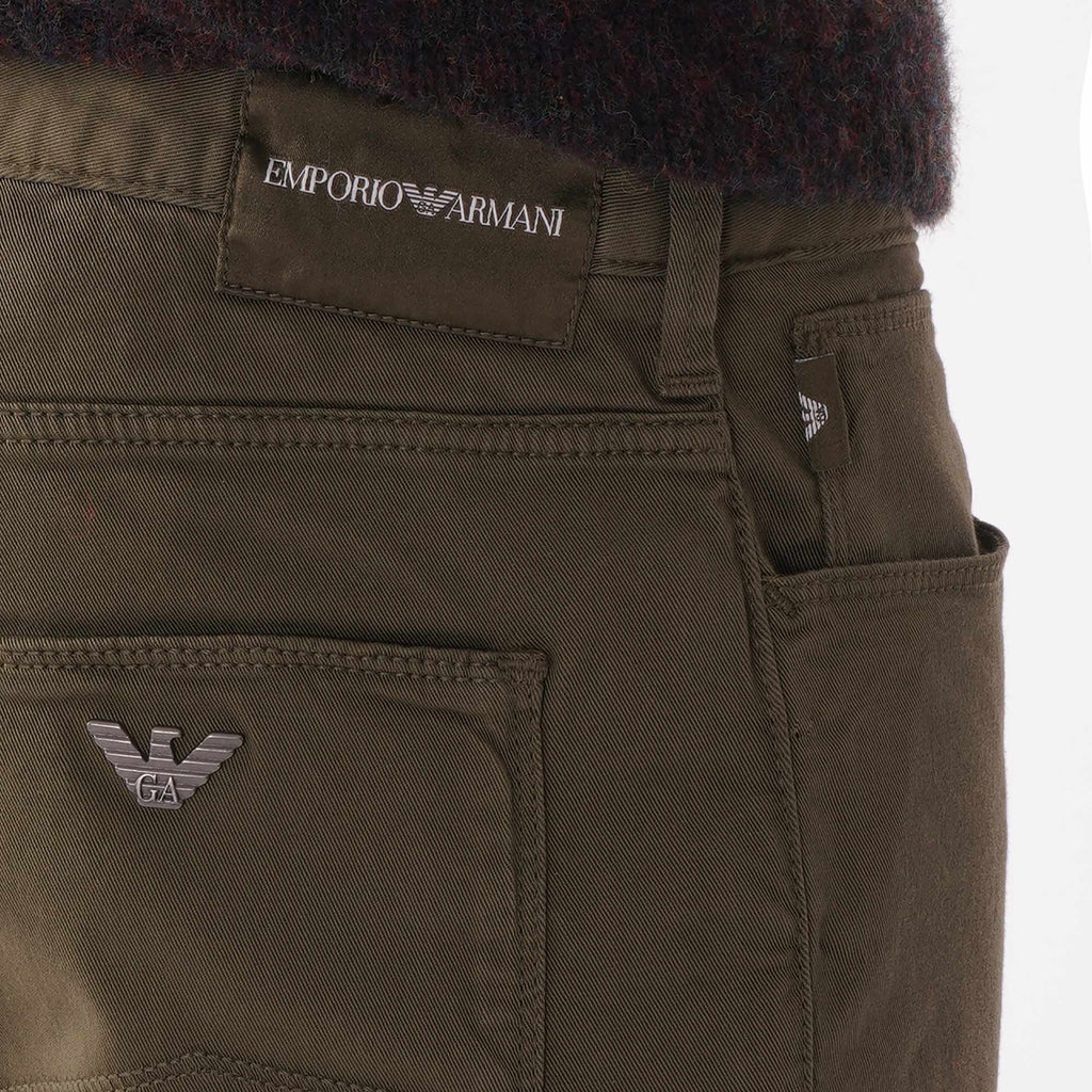 Emporio Armani J06 Slim Fit Trousers - Olive