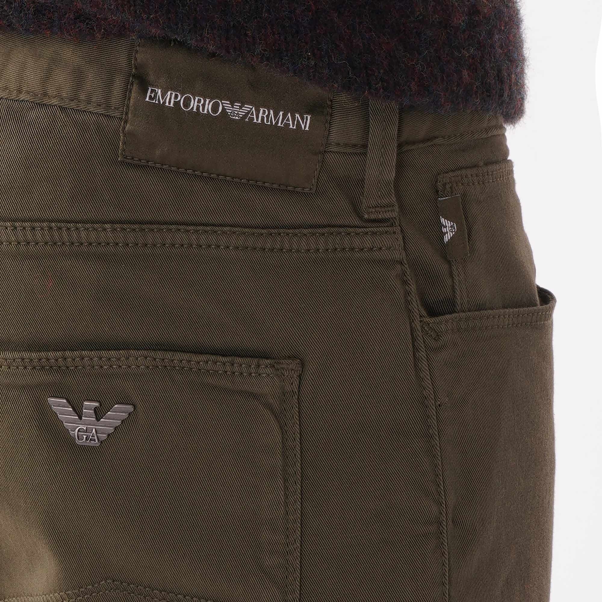 Emporio Armani J06 Slim Fit Trousers - Olive