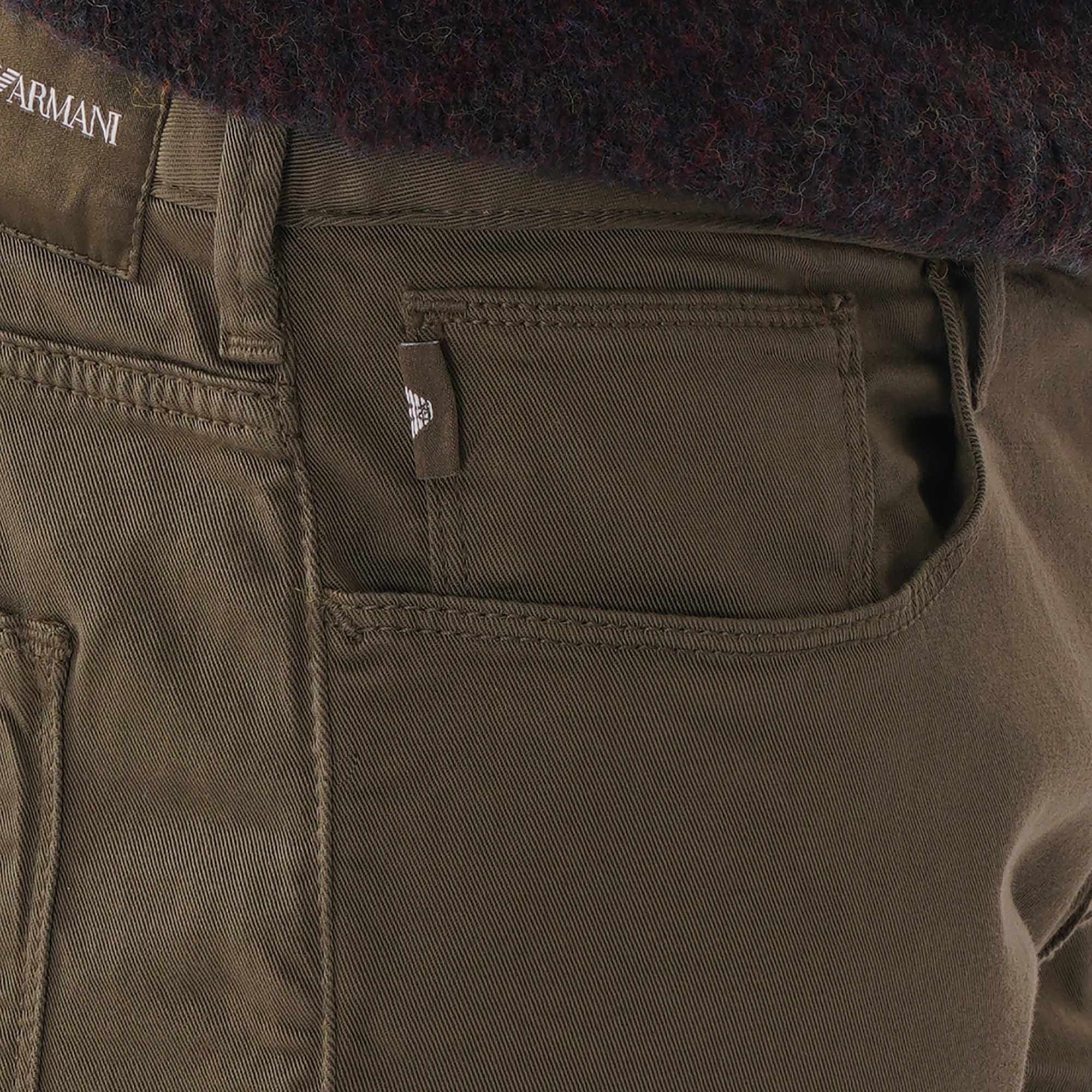 Emporio Armani J06 Slim Fit Trousers - Olive