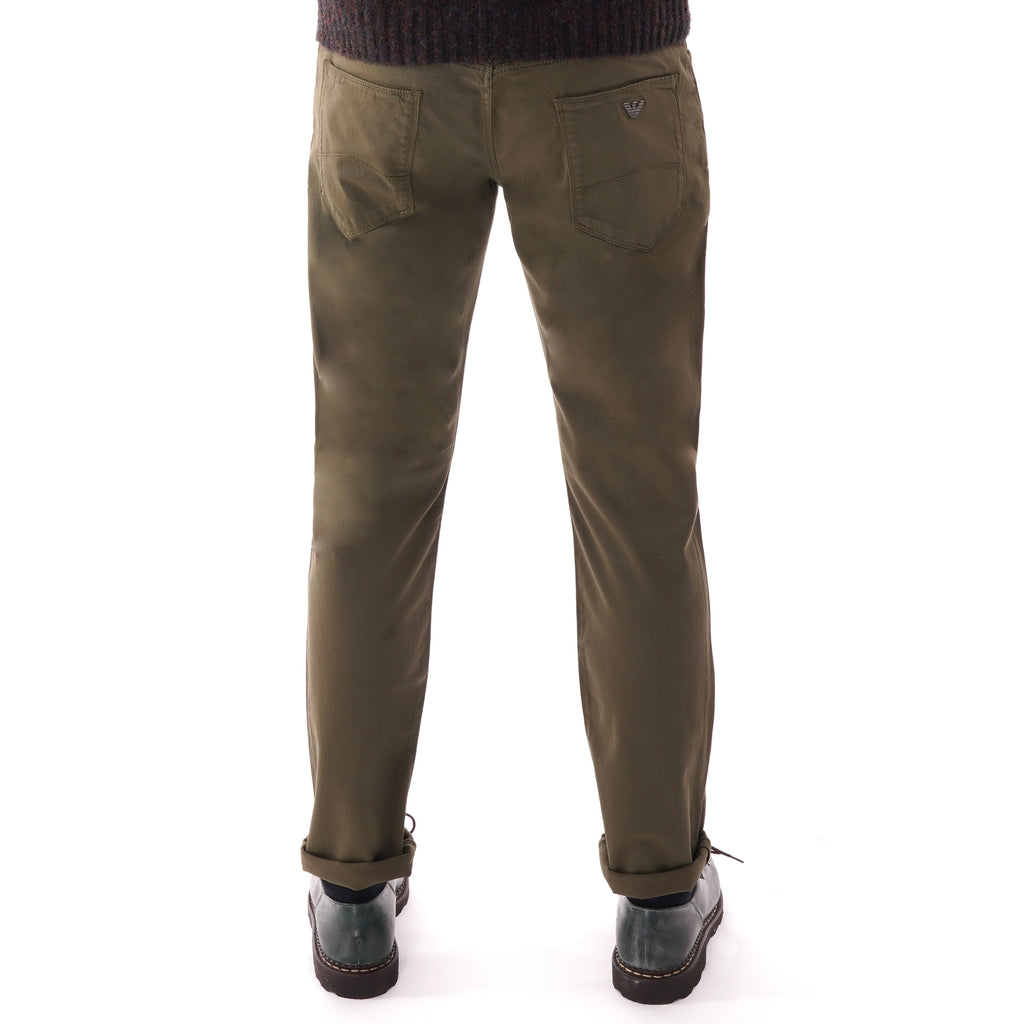Emporio Armani J06 Slim Fit Trousers - Olive