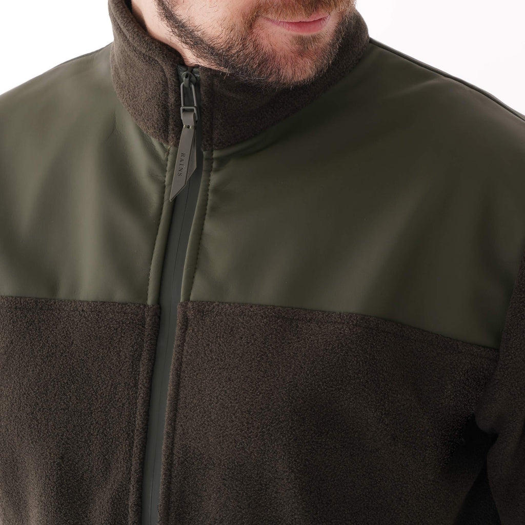 Fleece Zip Puller Jacket - Green