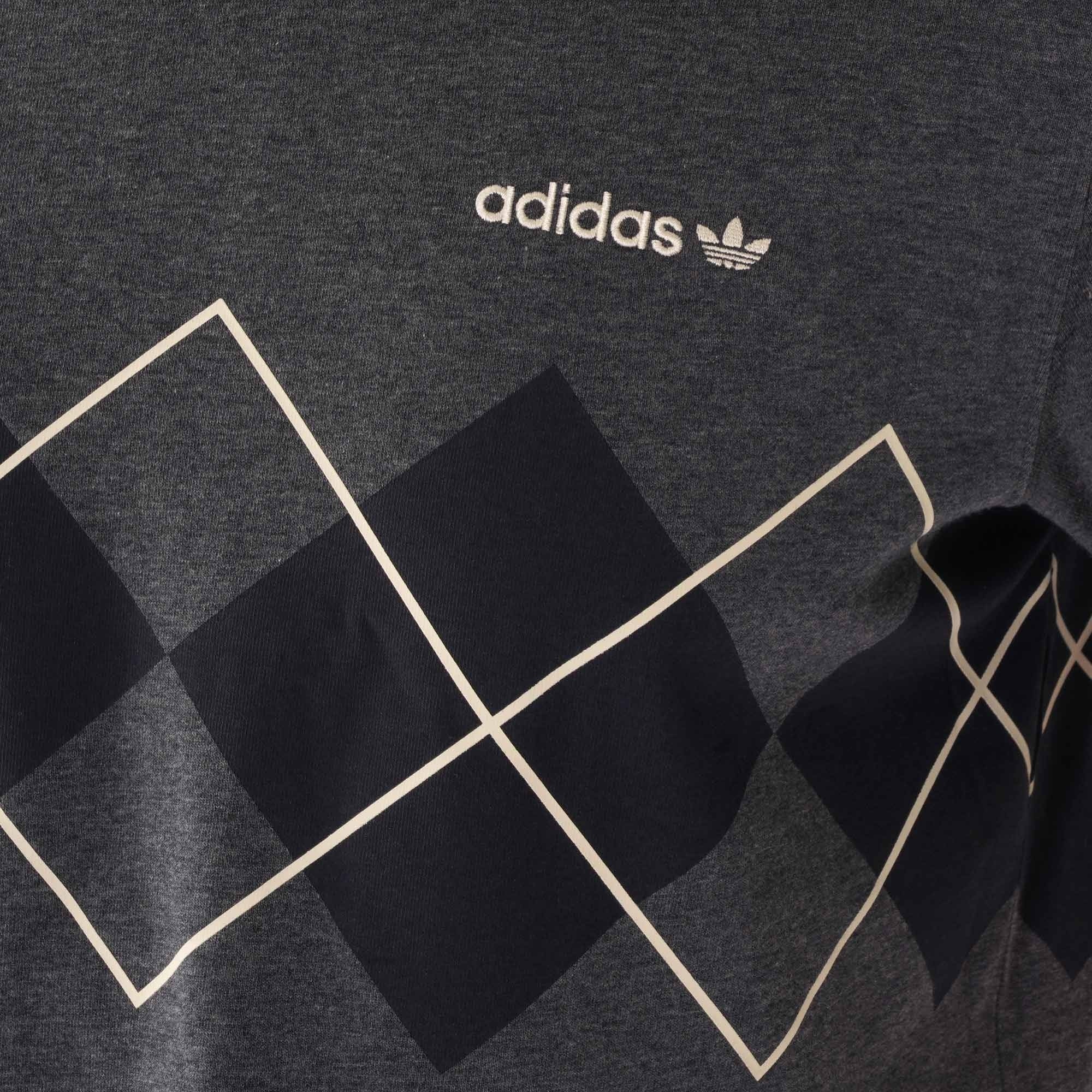 Adidas Originals Argyle T-Shirt - Grey – Stuarts London