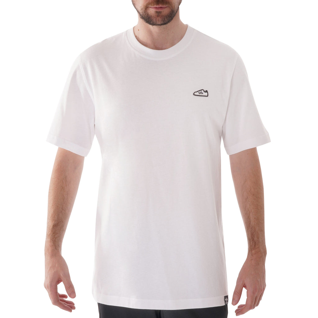 Adidas Originals Embroidered T-Shirt - White
