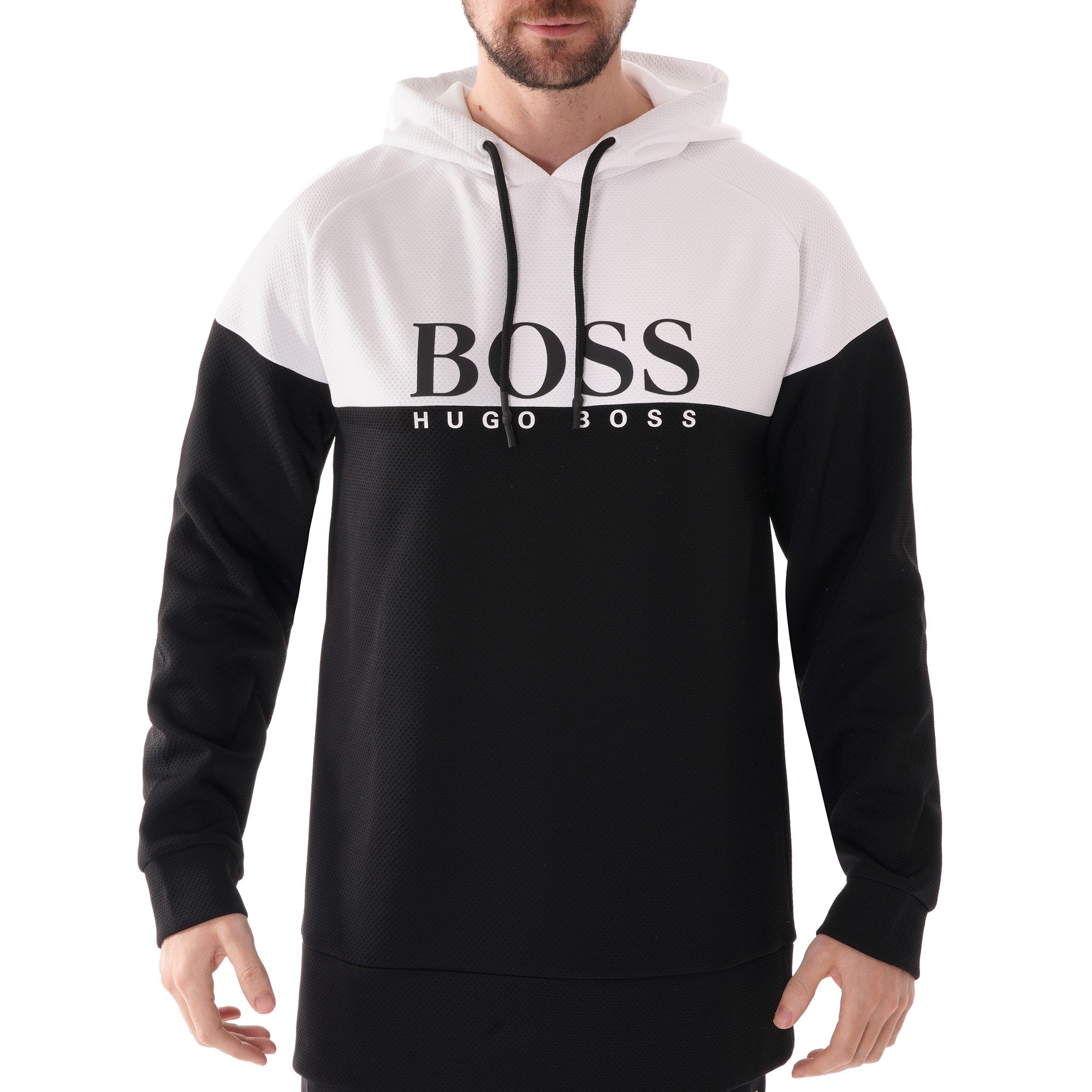 Boss Colour-block Hoodie - Black