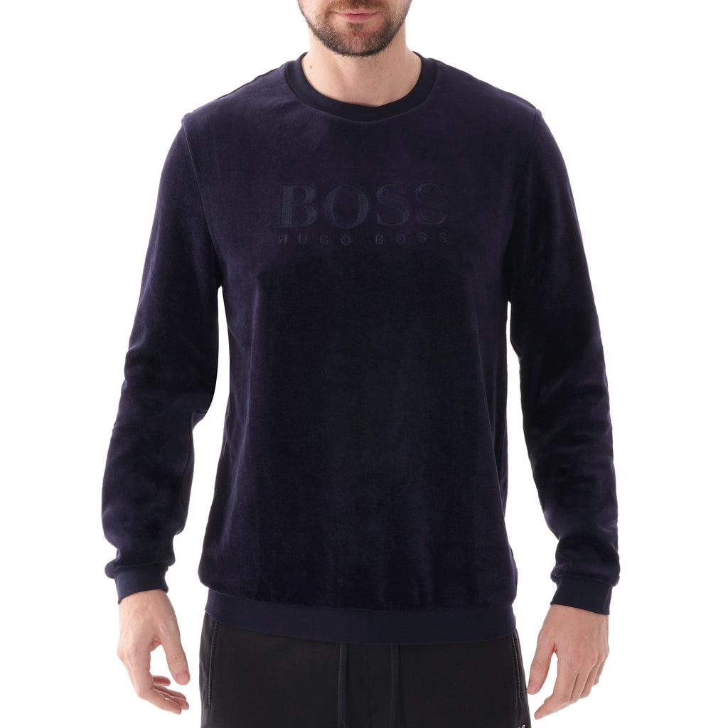 Boss Velour Sweatshirt - Dark Blue