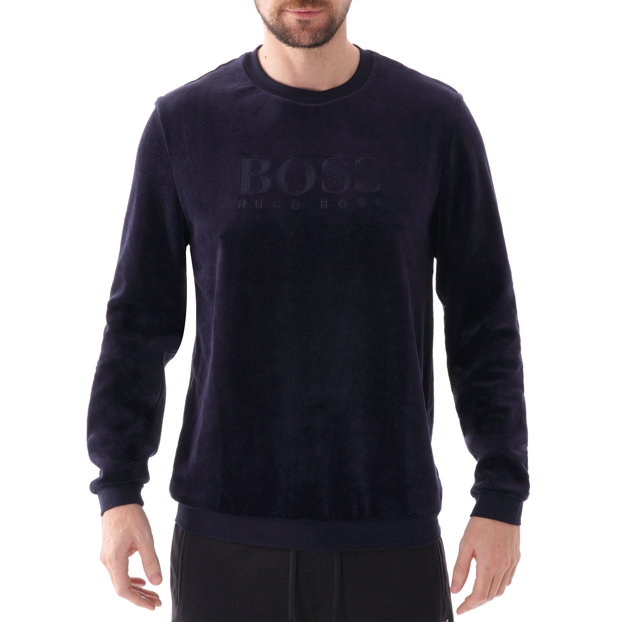 Boss Velour Sweatshirt - Dark Blue