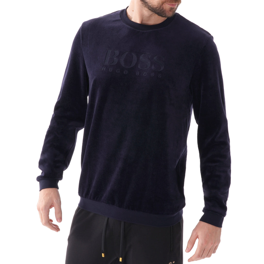 Boss Velour Sweatshirt - Dark Blue