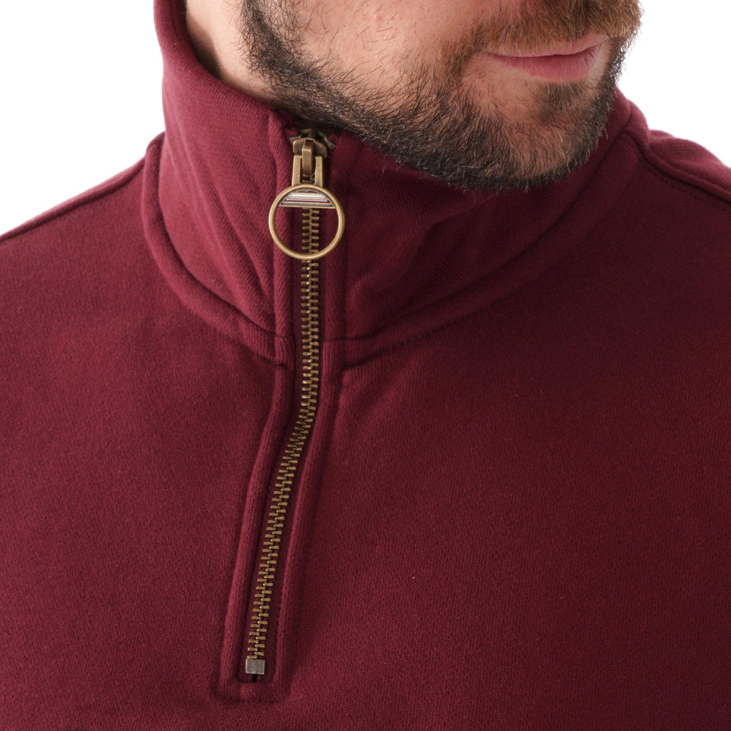 Tommy Hilfiger Icon Logo Mock Neck - Tawny Port