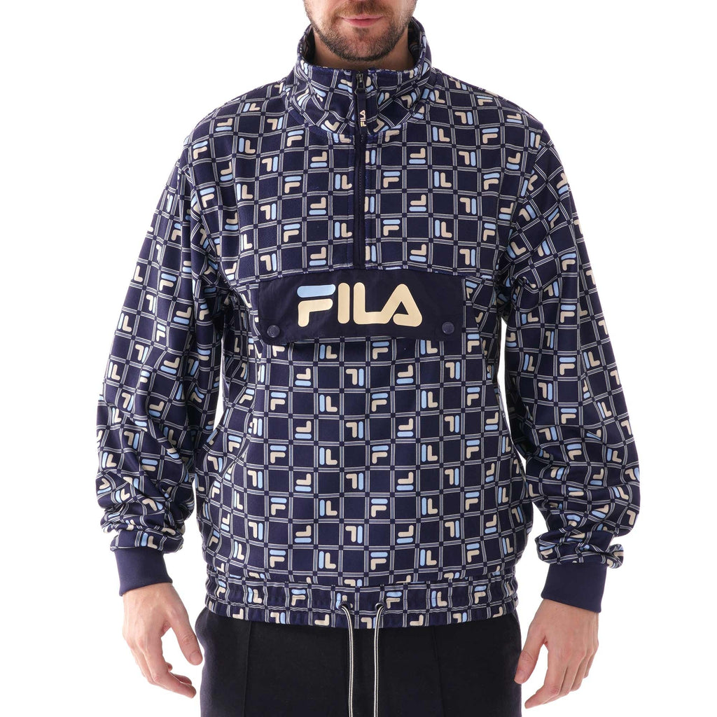 Fila Vintage Aaron Fleece Track Top - Peacoat