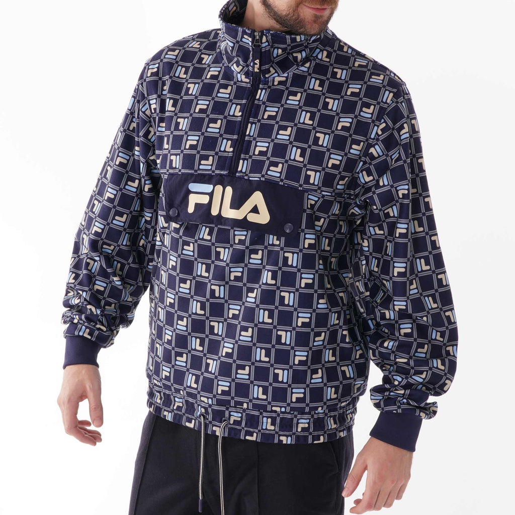 Fila Vintage Aaron Fleece Track Top - Peacoat